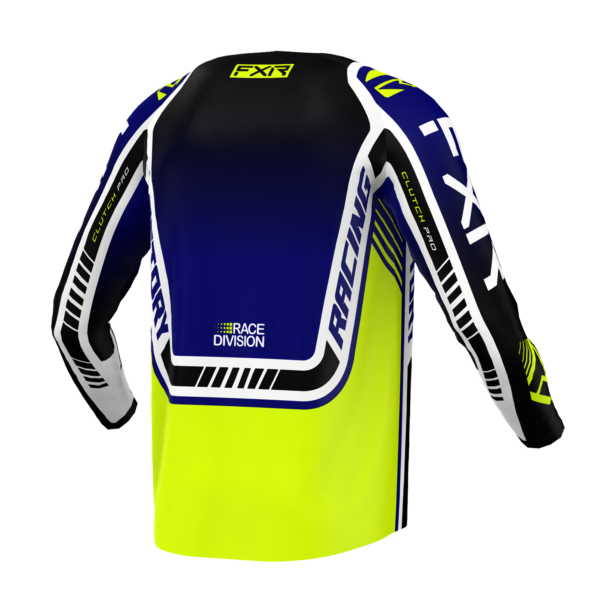 FXR Cross Shirt Clutch Pro - Midnight / HiVis / Wit