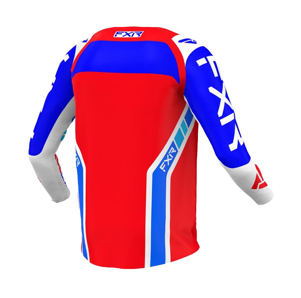 FXR Cross Shirt Clutch Pro - Rood / Royal Blauw / Wit