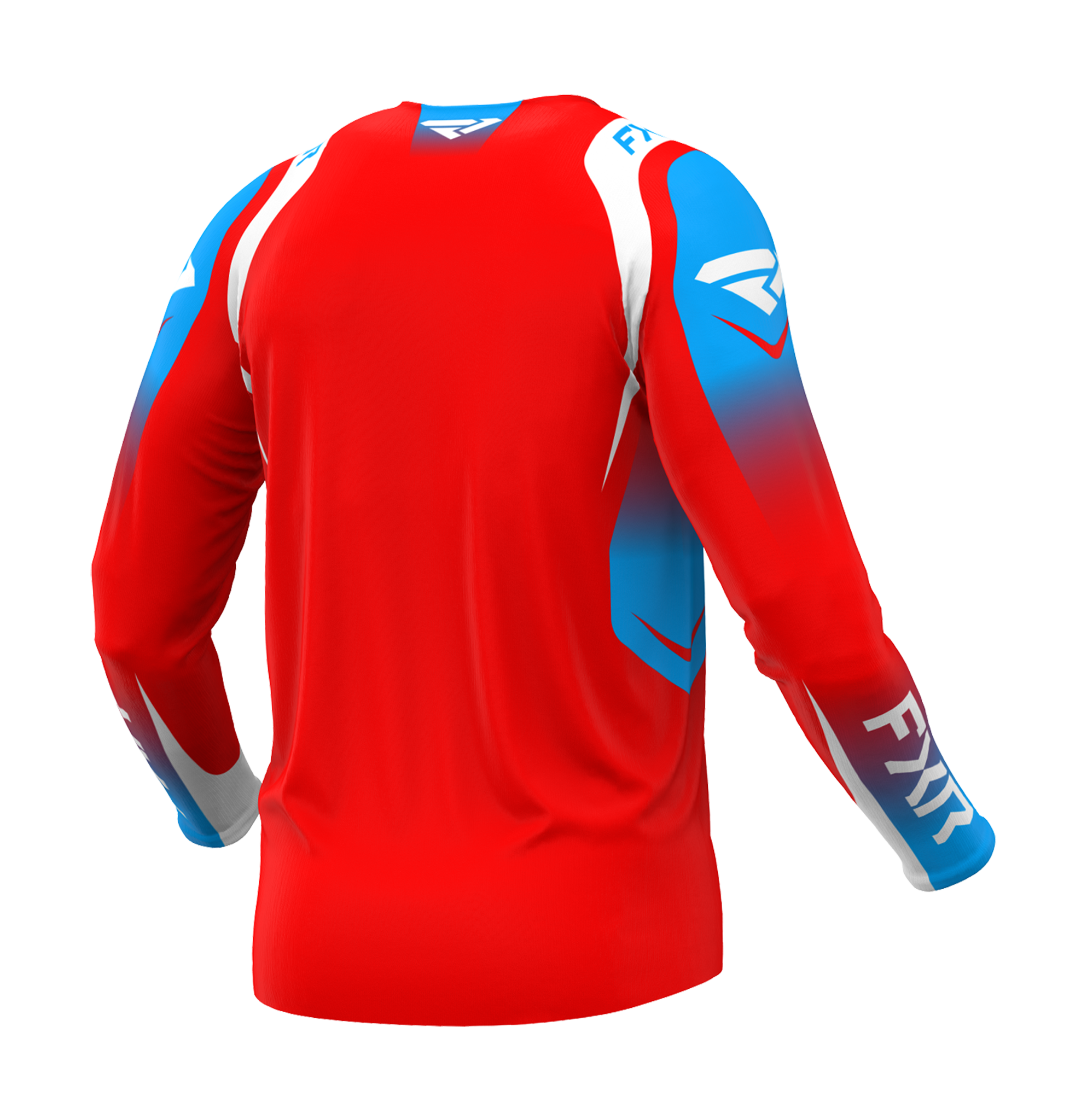 FXR Cross Shirt Clutch Pro - Rood / Wit / Cyan