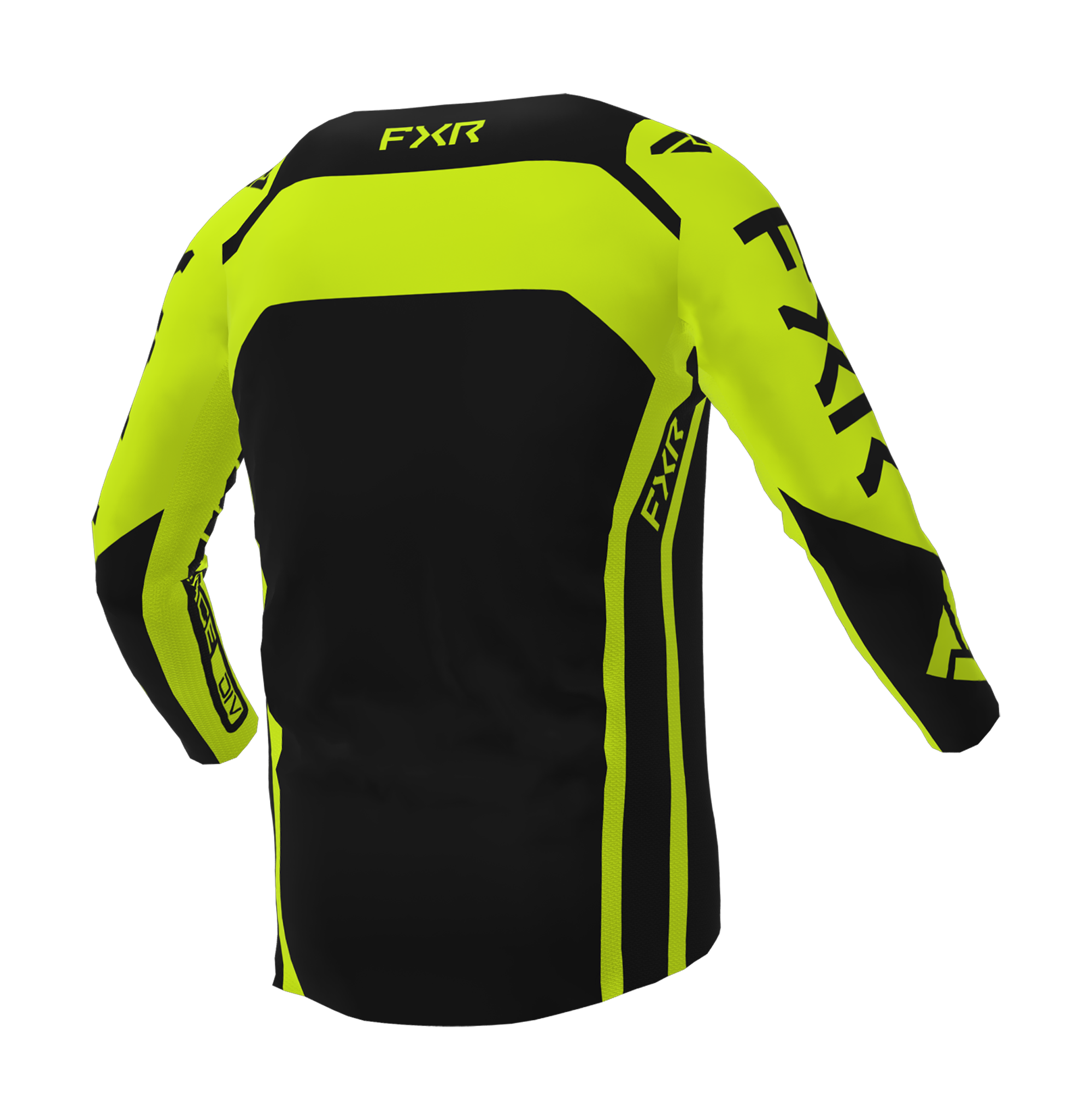 FXR Cross Shirt Contender - Zwart / High-vis