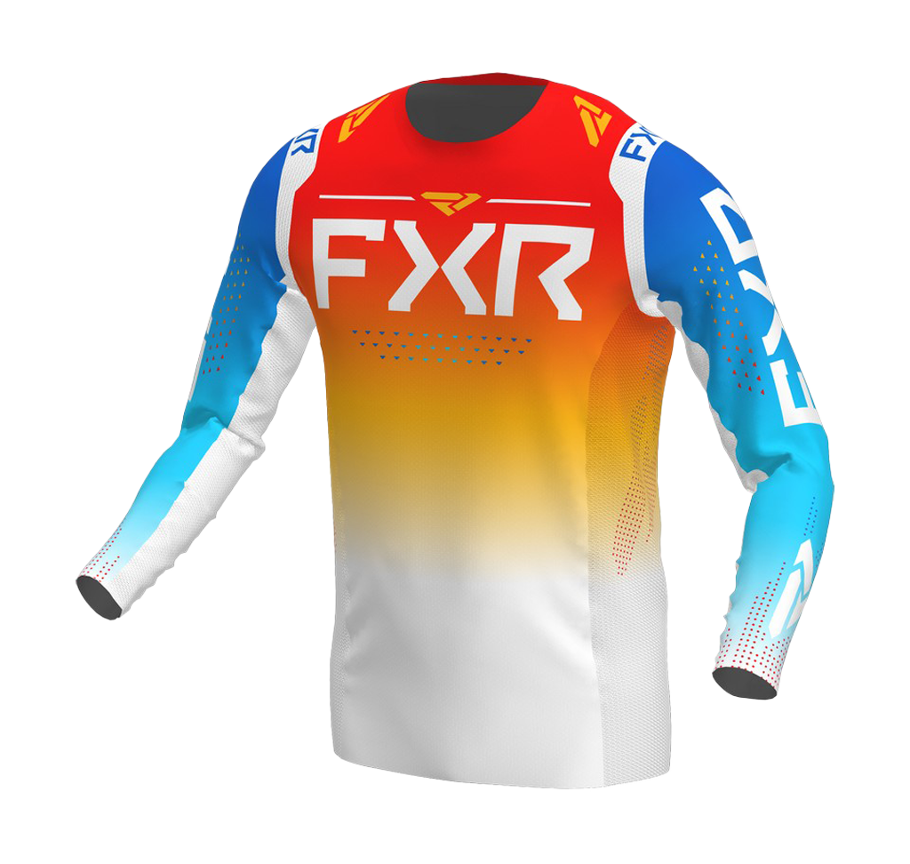 FXR Cross Shirt Helium - Blauw / Tangerine