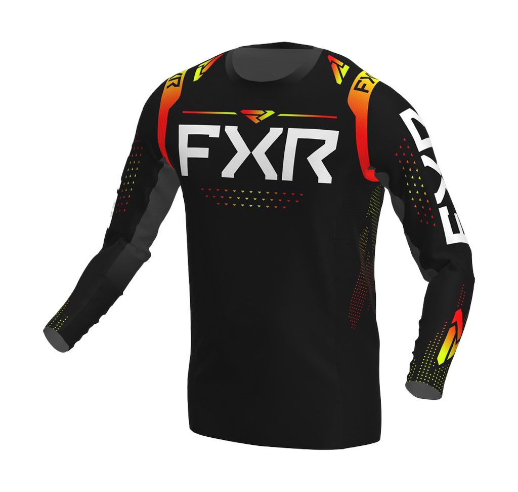 FXR Cross Shirt Helium - Zwart / Inferno