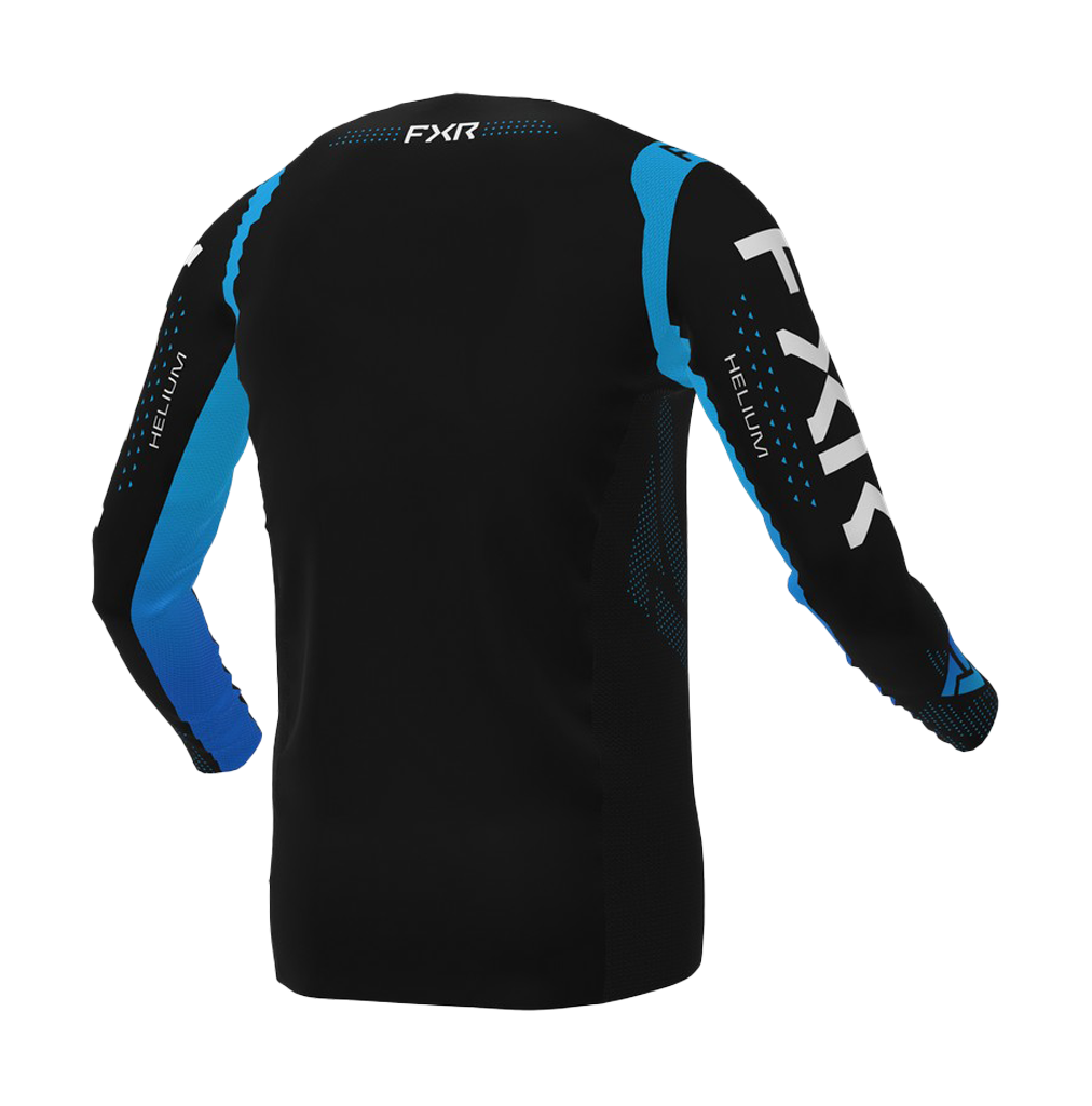FXR Cross Shirt Helium - Zwart / Sky Blauw