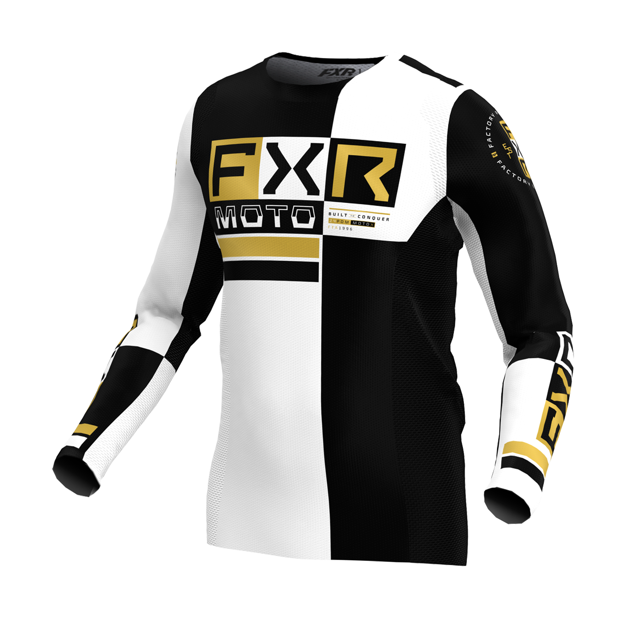 FXR Crosskleding Podium Battalion - Wit / Zwart