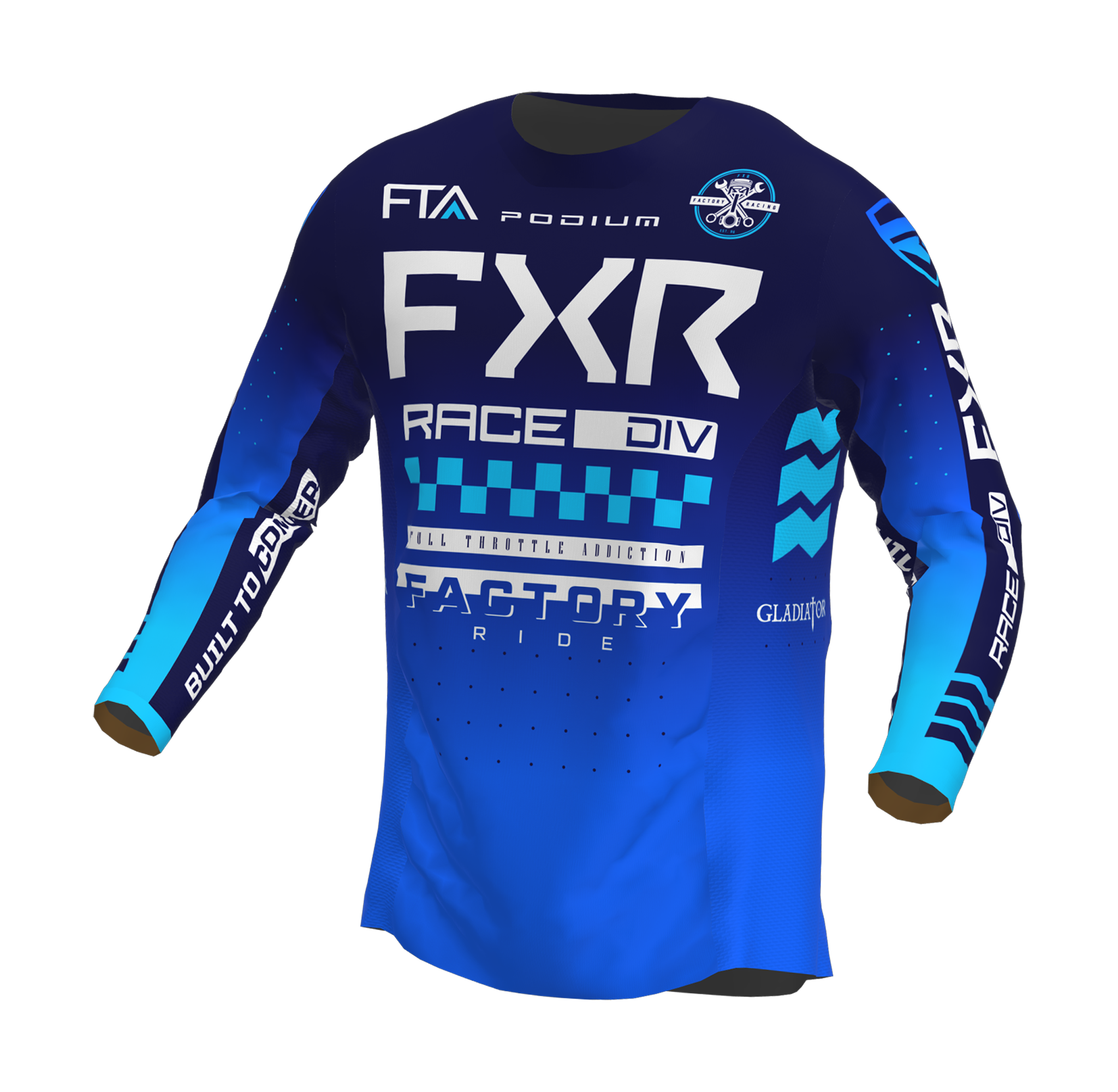 FXR Crosskleding Podium Gladiator - Blauw