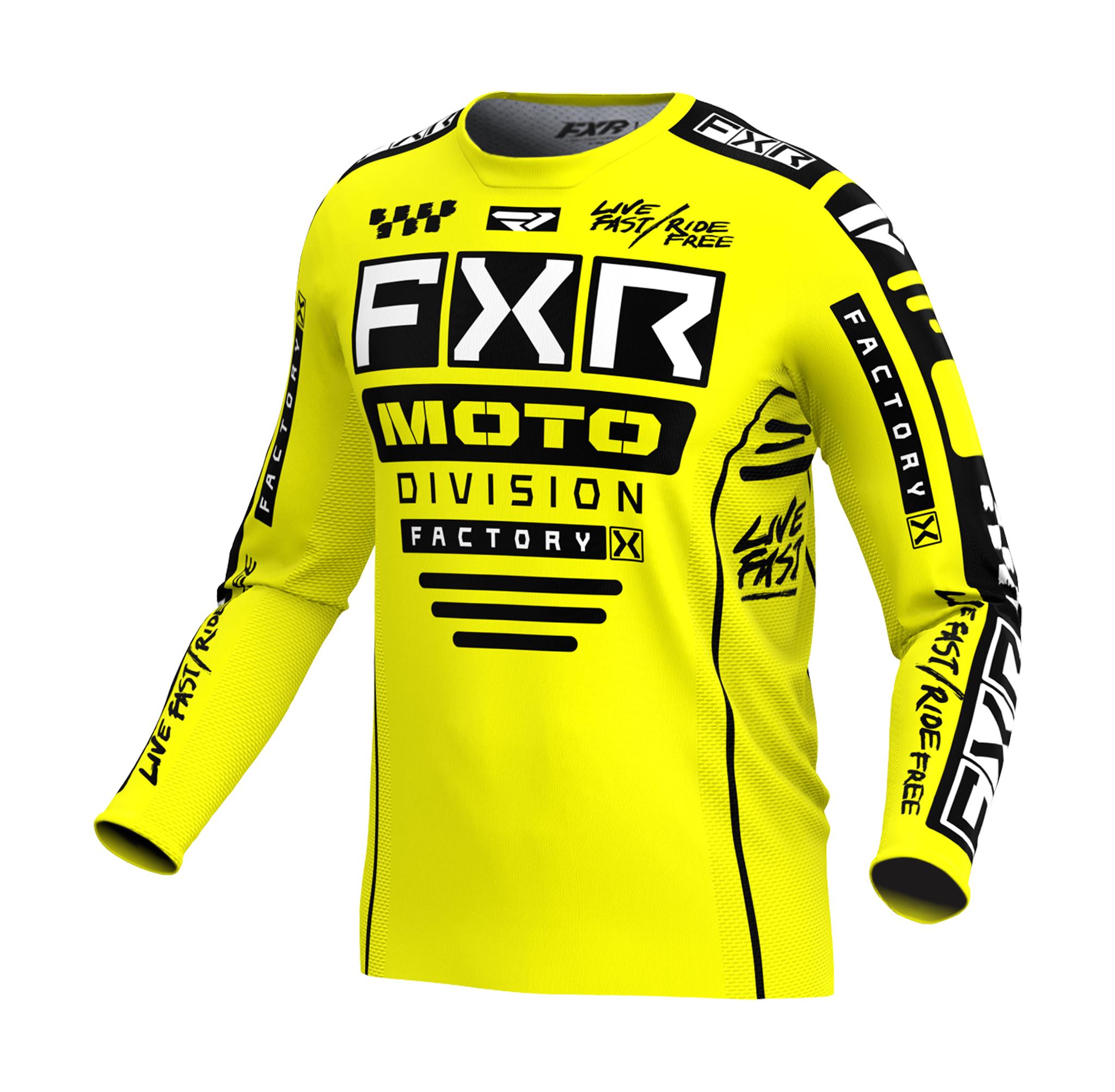 FXR Cross Shirt Podium Gladiator - Geel / Zwart