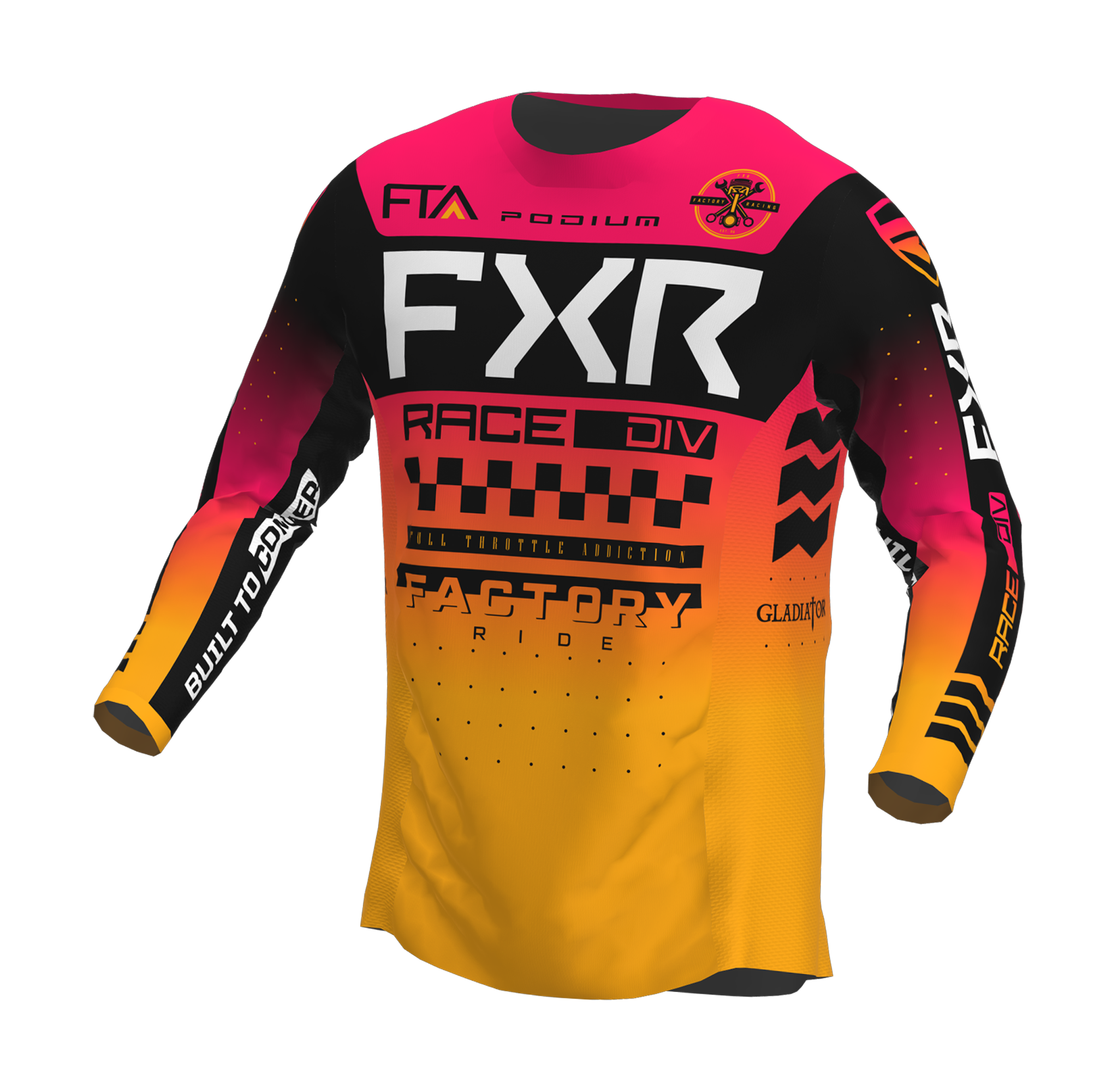 FXR Cross Shirt Podium Gladiator - Mango