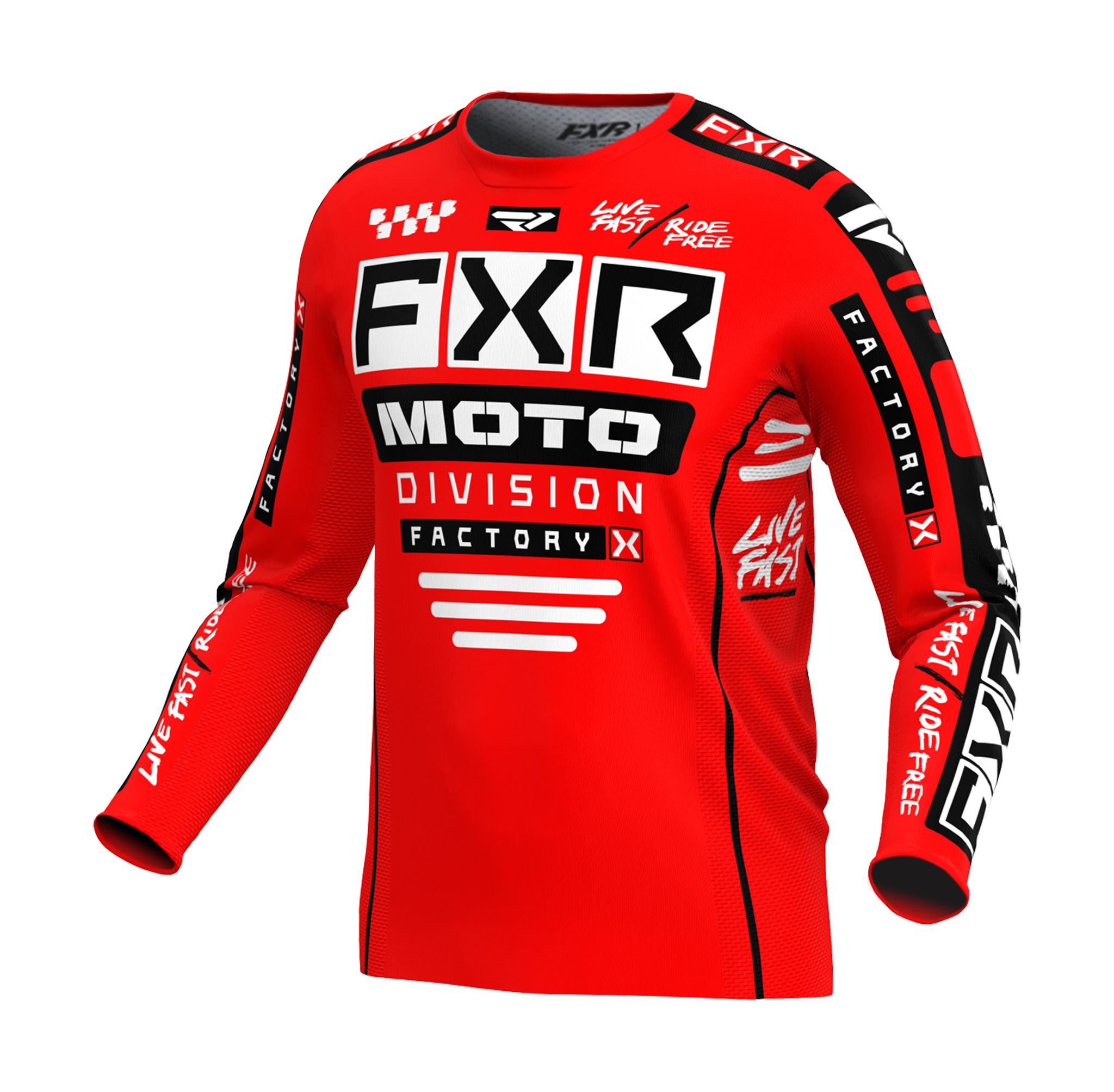 FXR Cross Shirt Podium Gladiator - Rood / Zwart