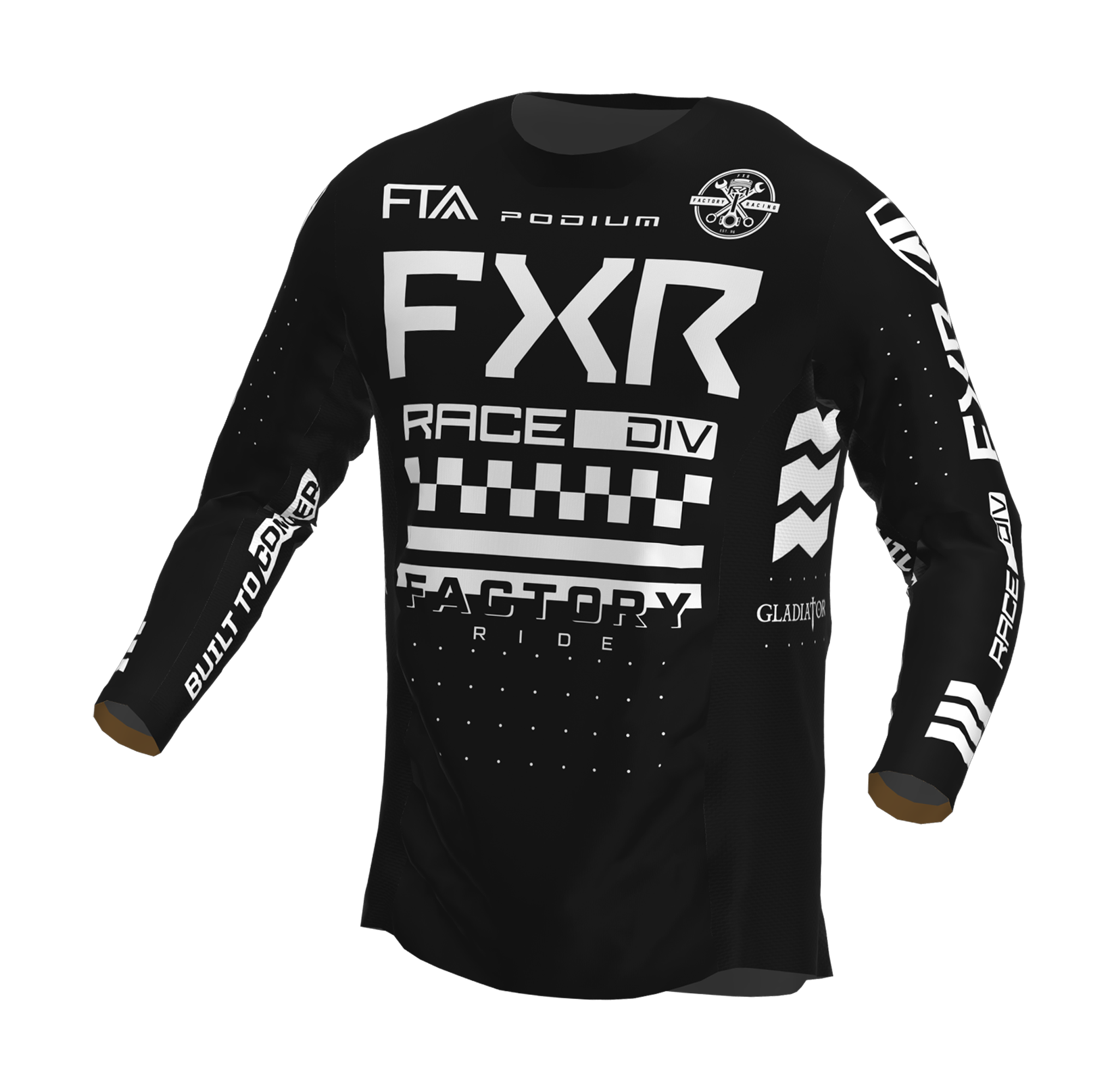 FXR Crosskleding Podium Gladiator - Zwart