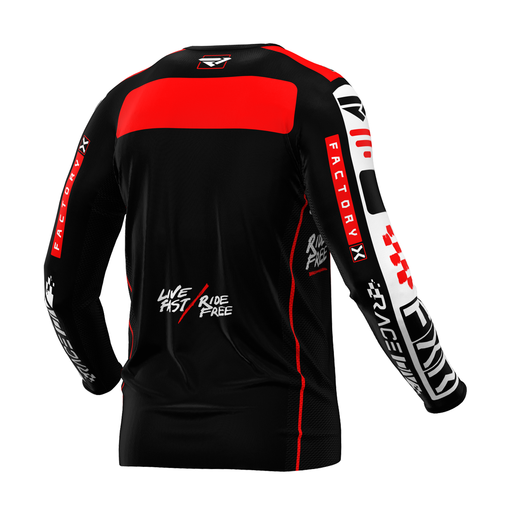 FXR Cross Shirt Podium Gladiator - Zwart / Rood