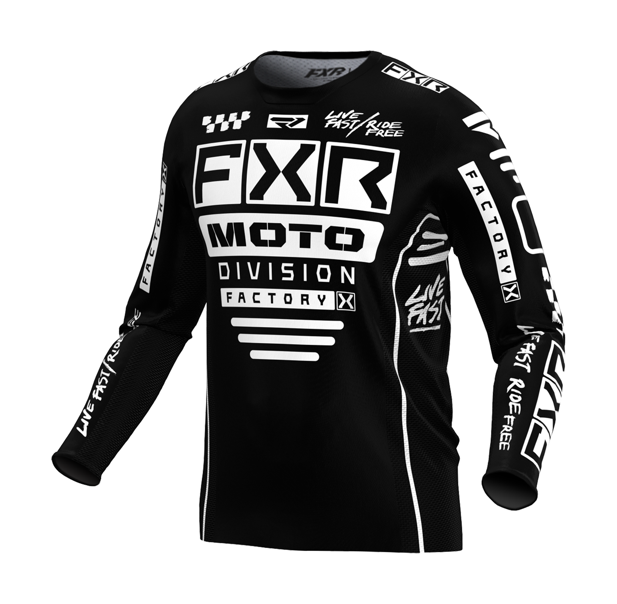 FXR Crosskleding Podium Gladiator - Zwart / Wit