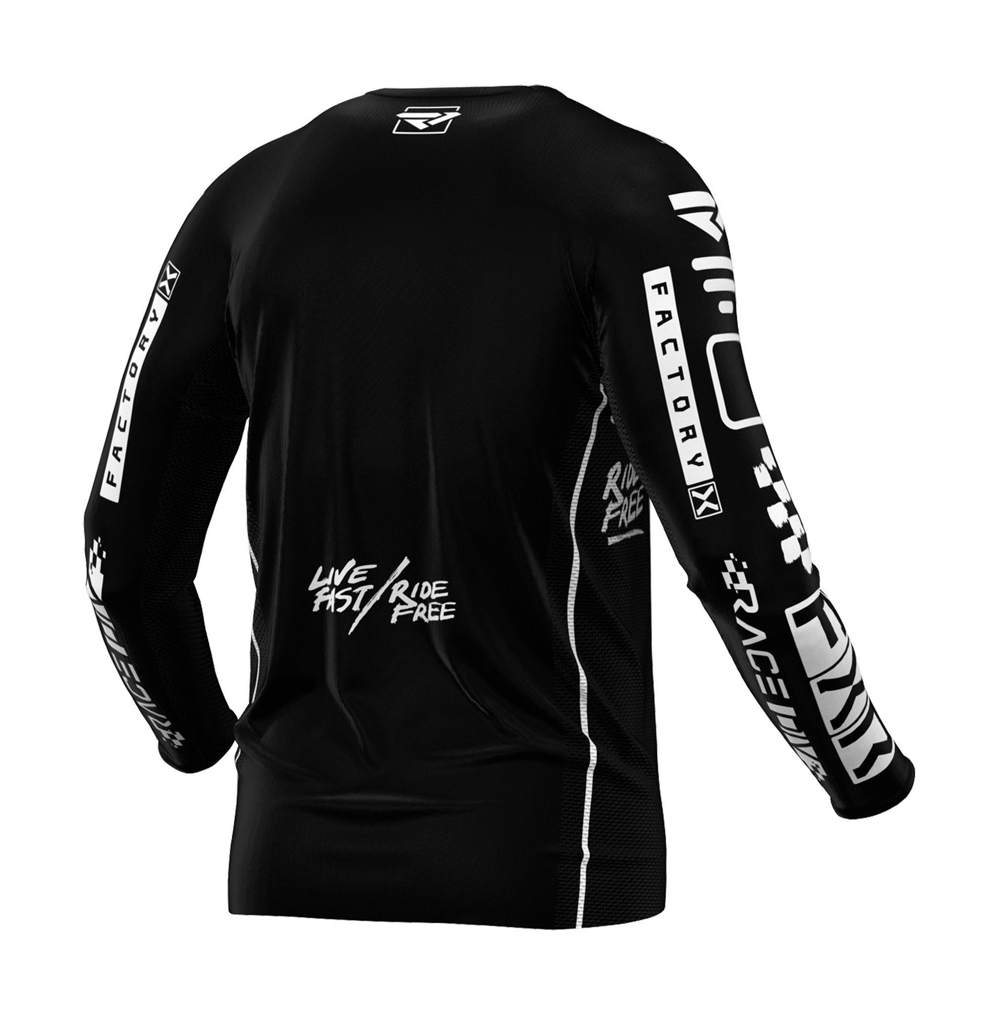 FXR Cross Shirt Podium Gladiator - Zwart / Wit