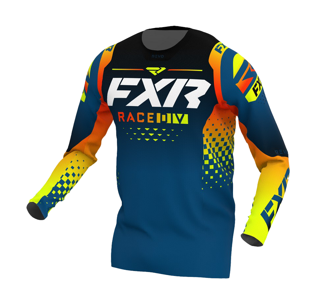 FXR Cross Shirt Revo - Slate / Inferno