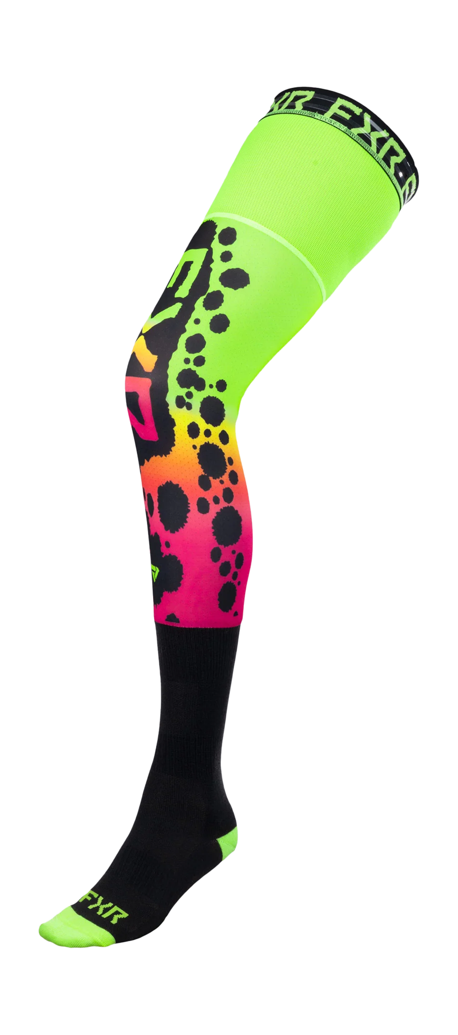 FXR Cross Sokken Lang Kniebrace - Frogger