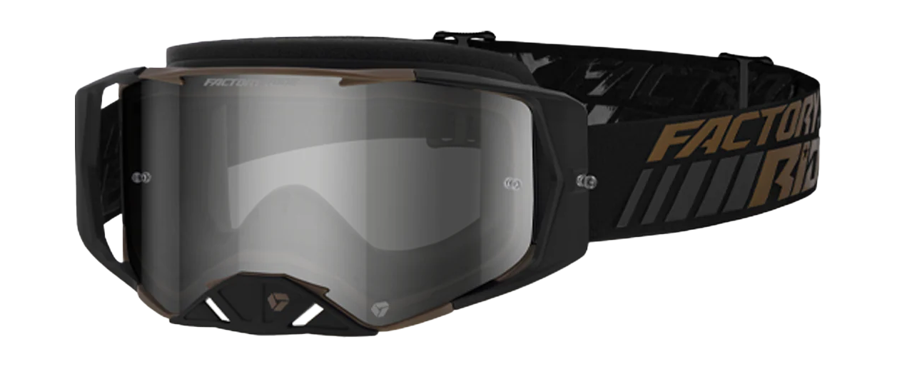 FXR Crossbril Factory Ride LE - Zwart / Bronze - Smoke / Zilver Lens