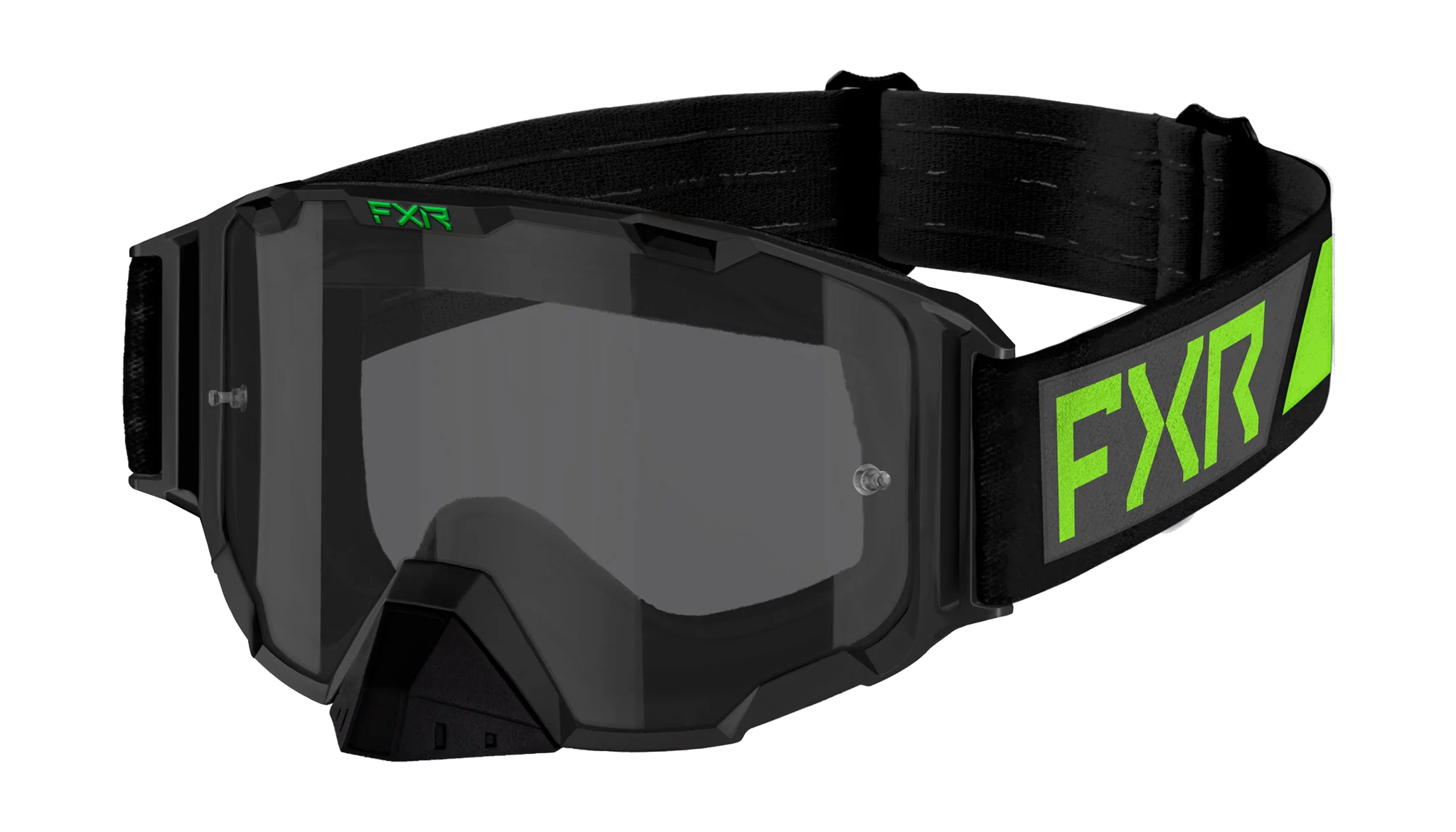 FXR Crossbril Maverick - Lime - Smoke Lens