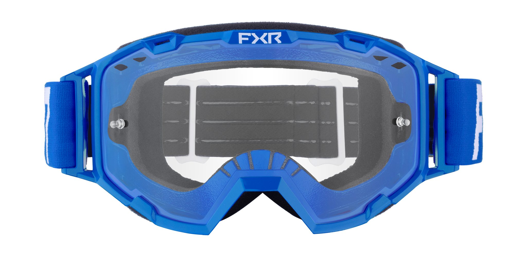 FXR Crossbril Maverick Prime - Blauw - Clear Lens