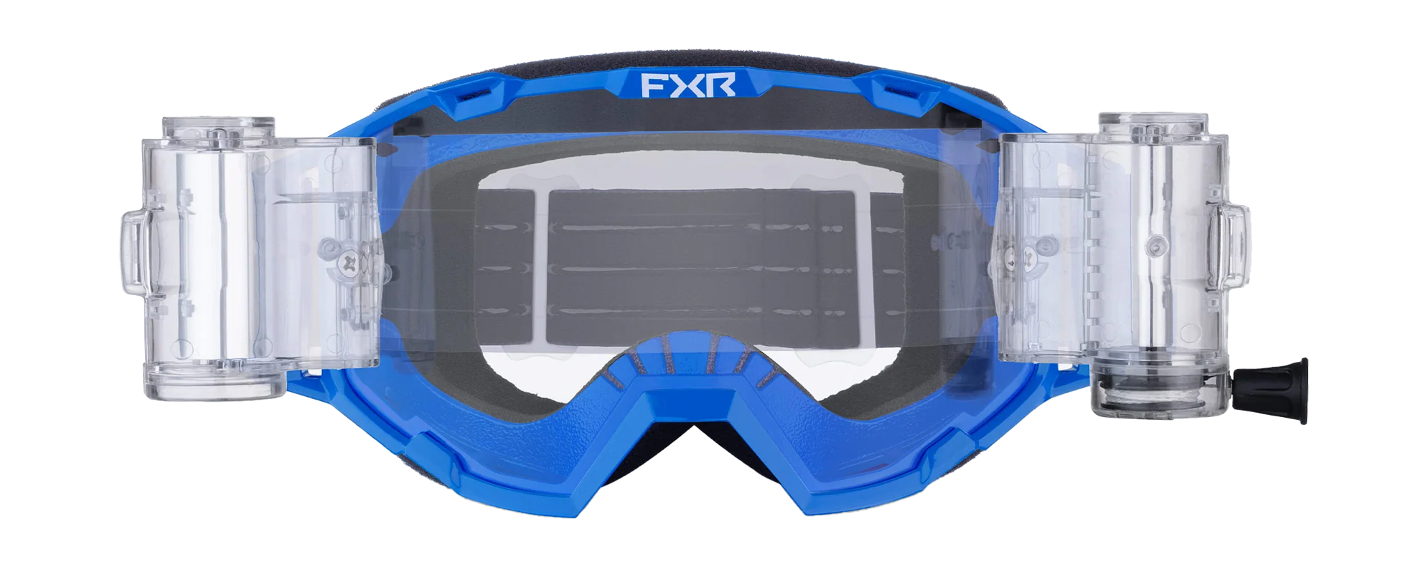 FXR Crossbril Roll-Off Maverick Prime - Blauw - Clear Lens