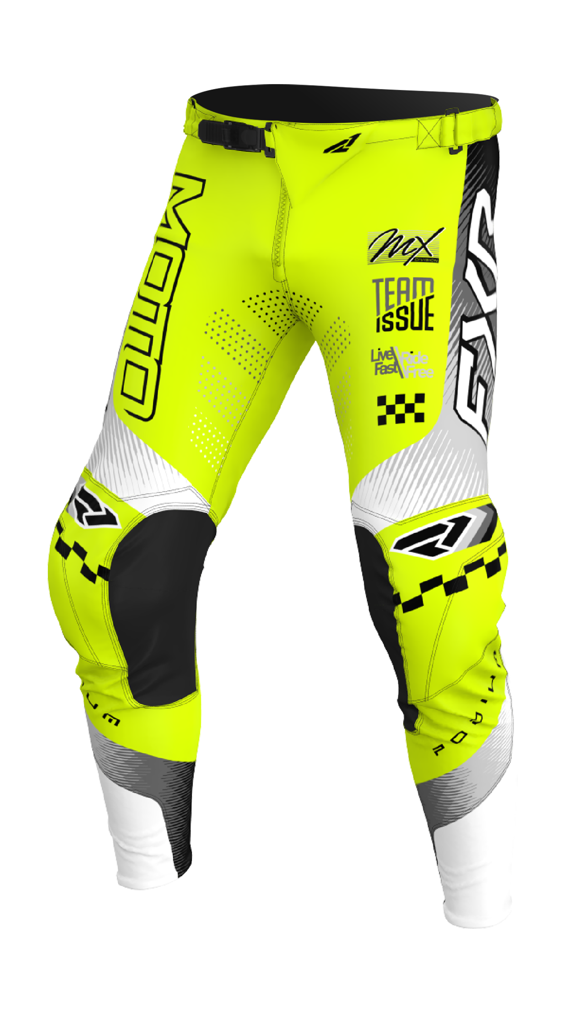 FXR Crossbroek 2026 Podium Gladiator - HiVis / Zwart / Grijs