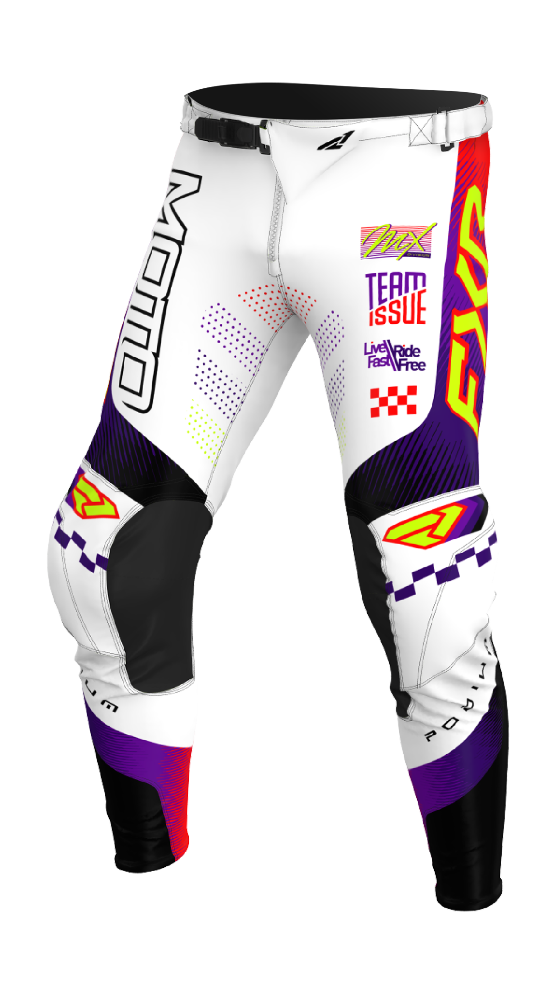FXR Crossbroek 2026 Podium Gladiator - Wit / Paars / Rood