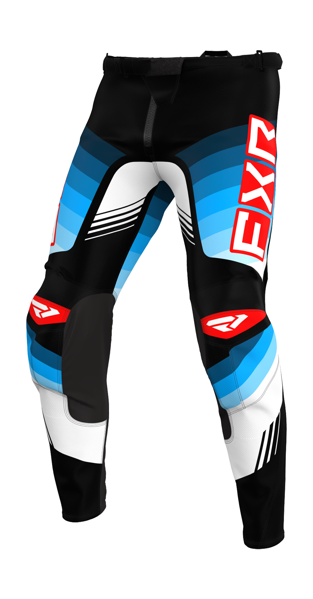 FXR Crossbroek Clutch Pro - Blauw / Rood / Zwart