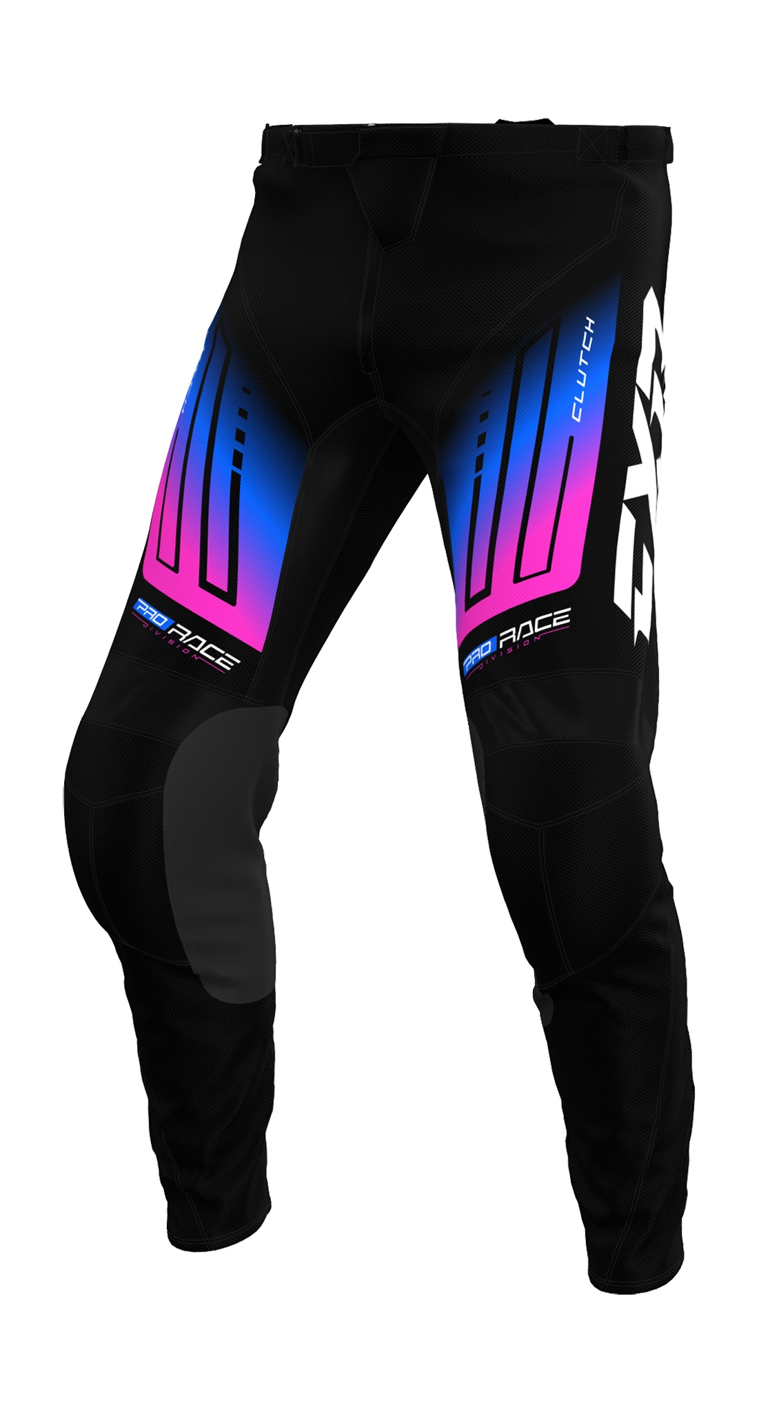 FXR Crossbroek Clutch - Zwart / Blauw / Roze