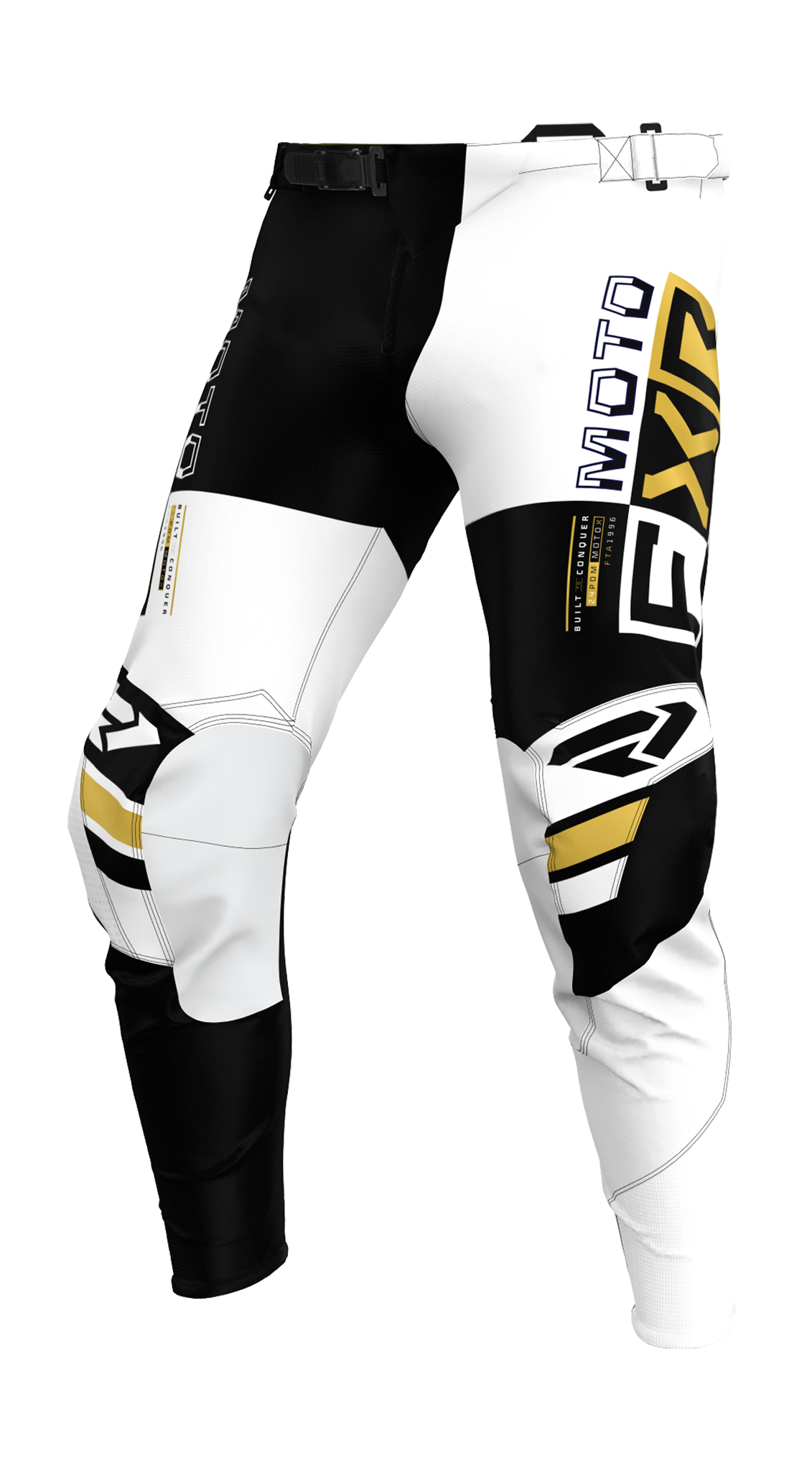 FXR Crossbroek Podium Battalion - Wit / Zwart