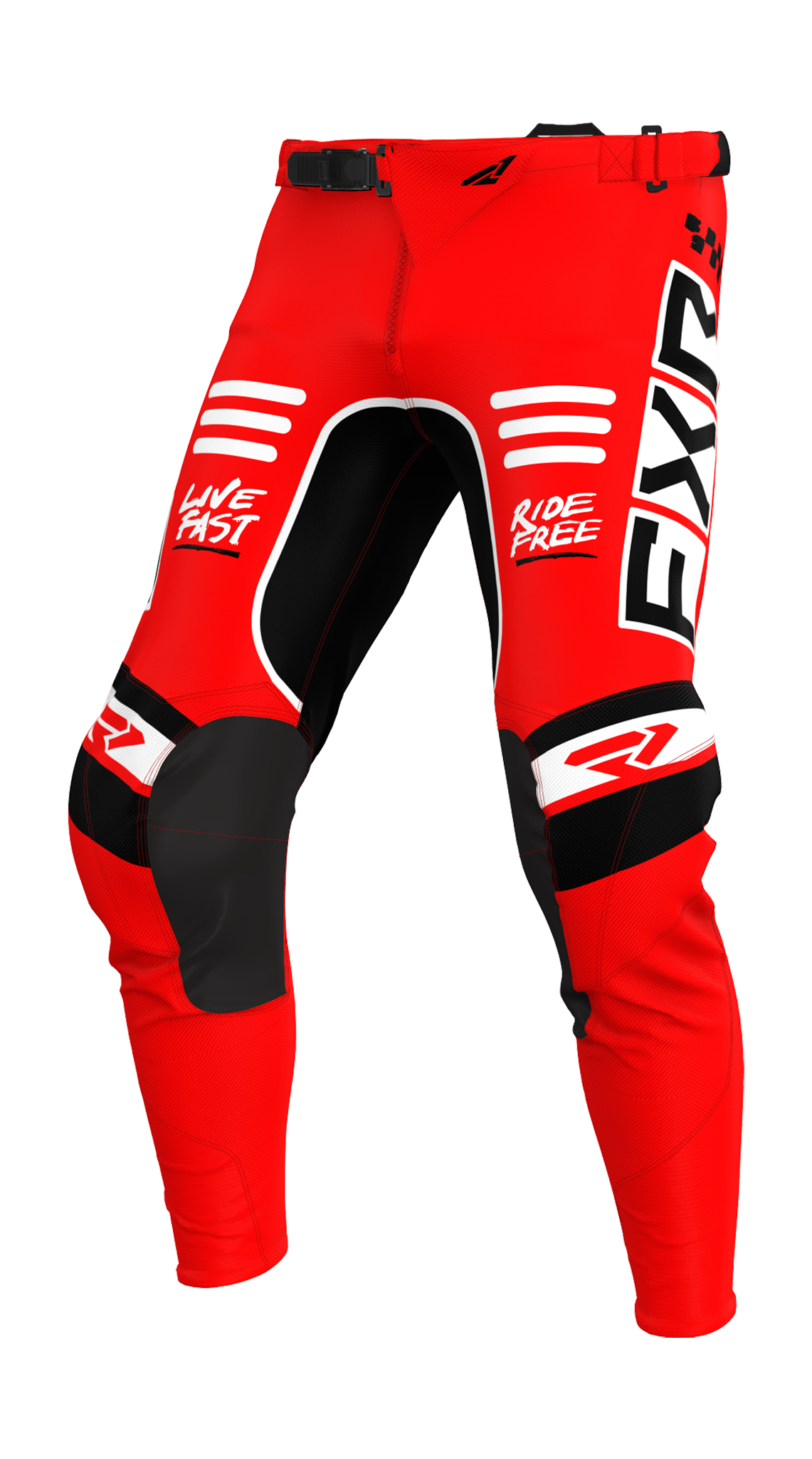 FXR Crossbroek Podium Gladiator - Rood / Zwart