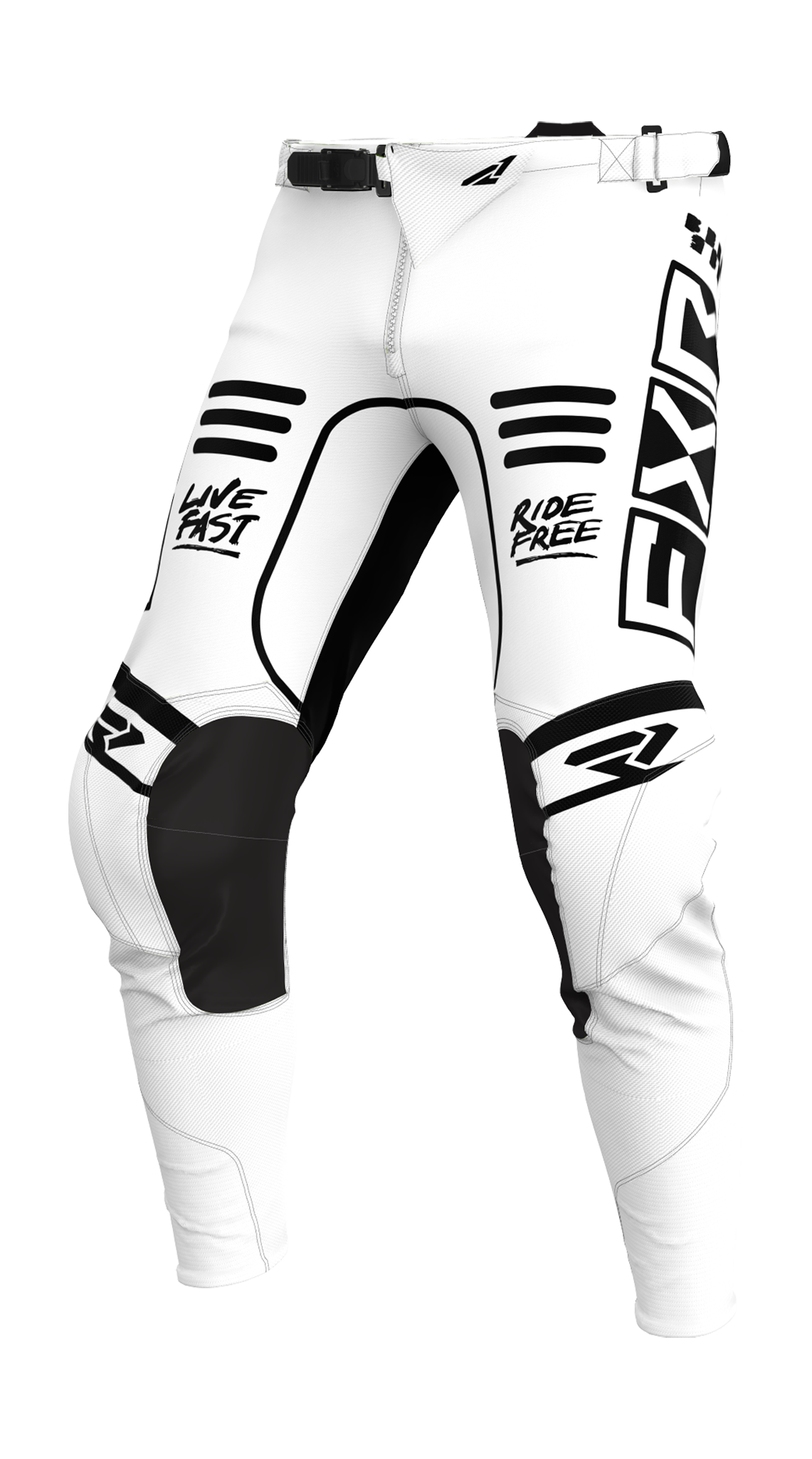 FXR Crossbroek Podium Gladiator - Wit / Zwart