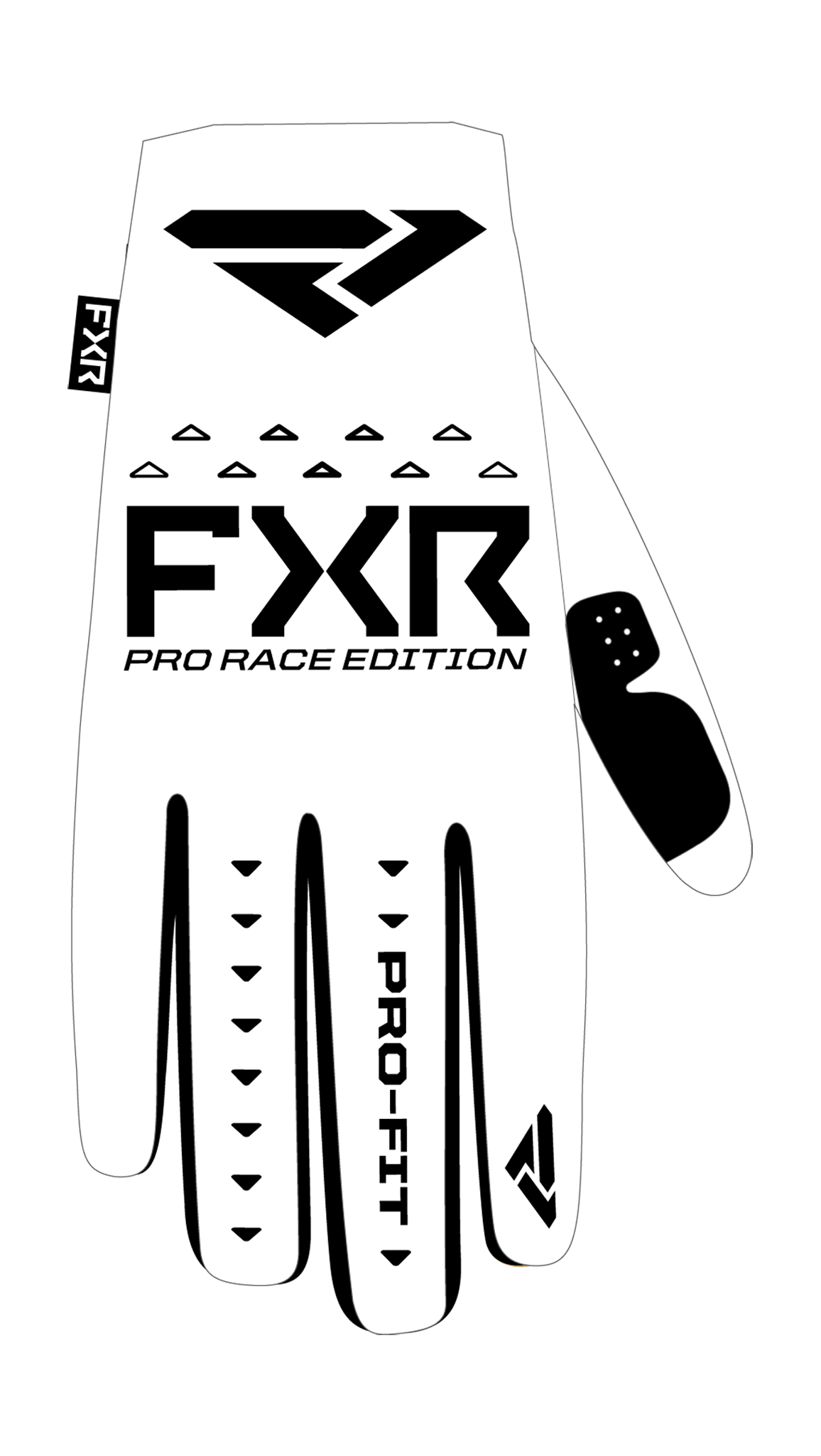 FXR Crosshandschoenen Pro-Fit Air - Wit / Zwart