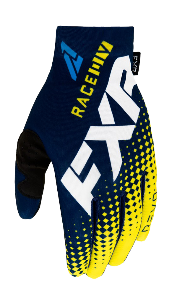 FXR Crosshandschoenen Pro-Fit Lite - Midnight / Wit / Geel
