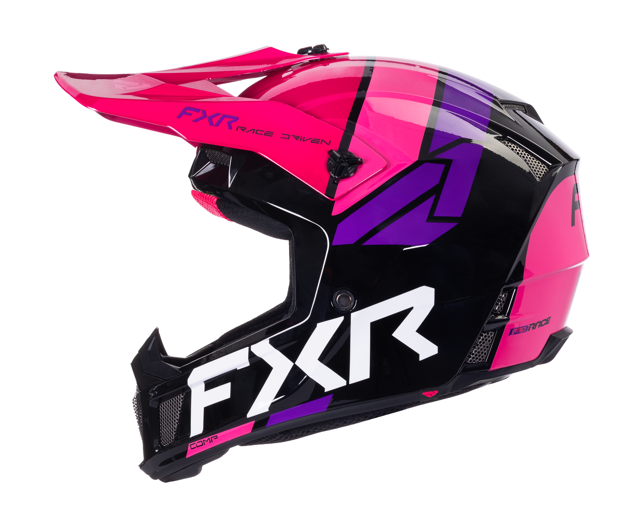 FXR Crosshelm Clutch Comp - Zwart / Razz
