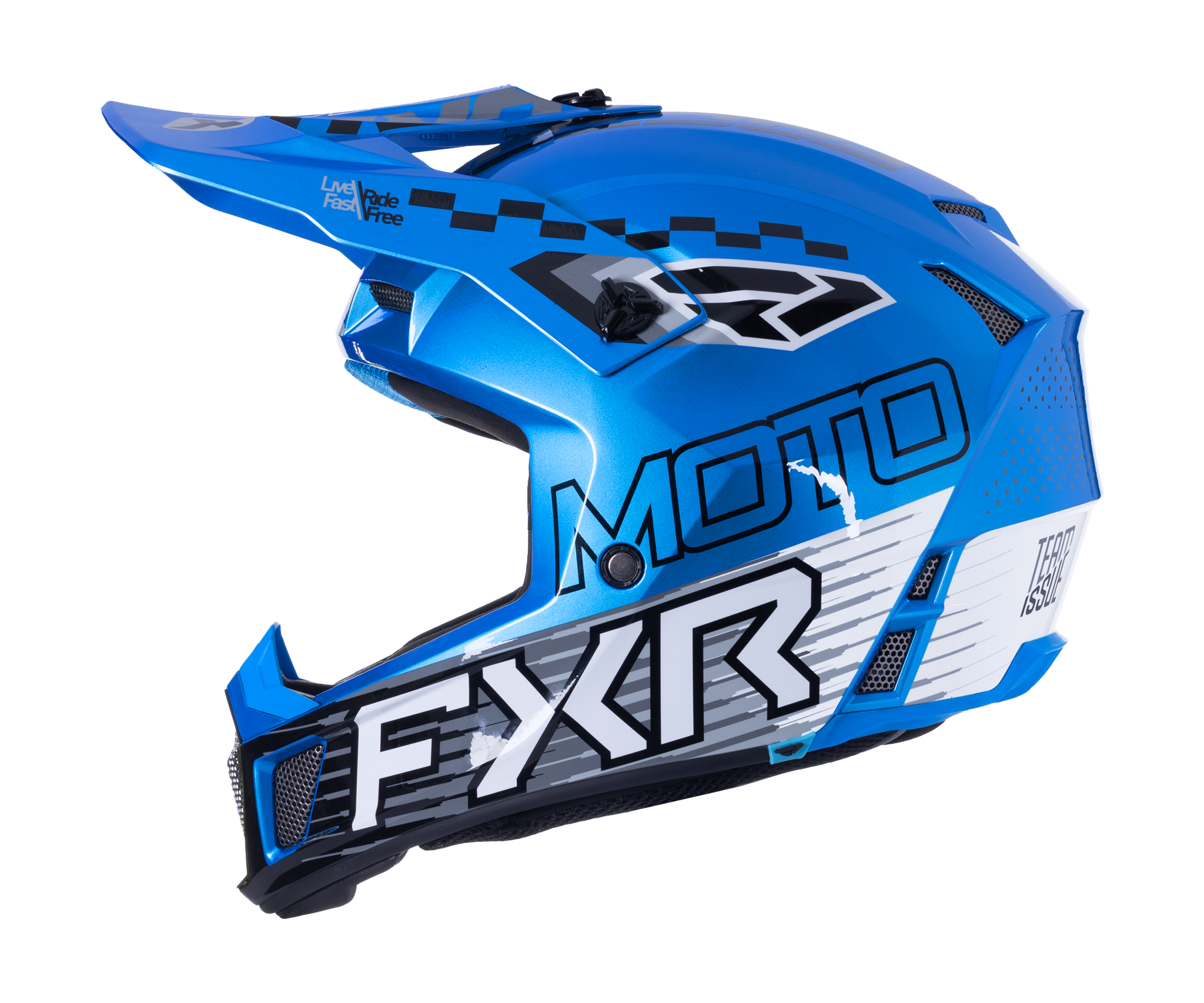 FXR Crosshelm Clutch Race Div - Blauw