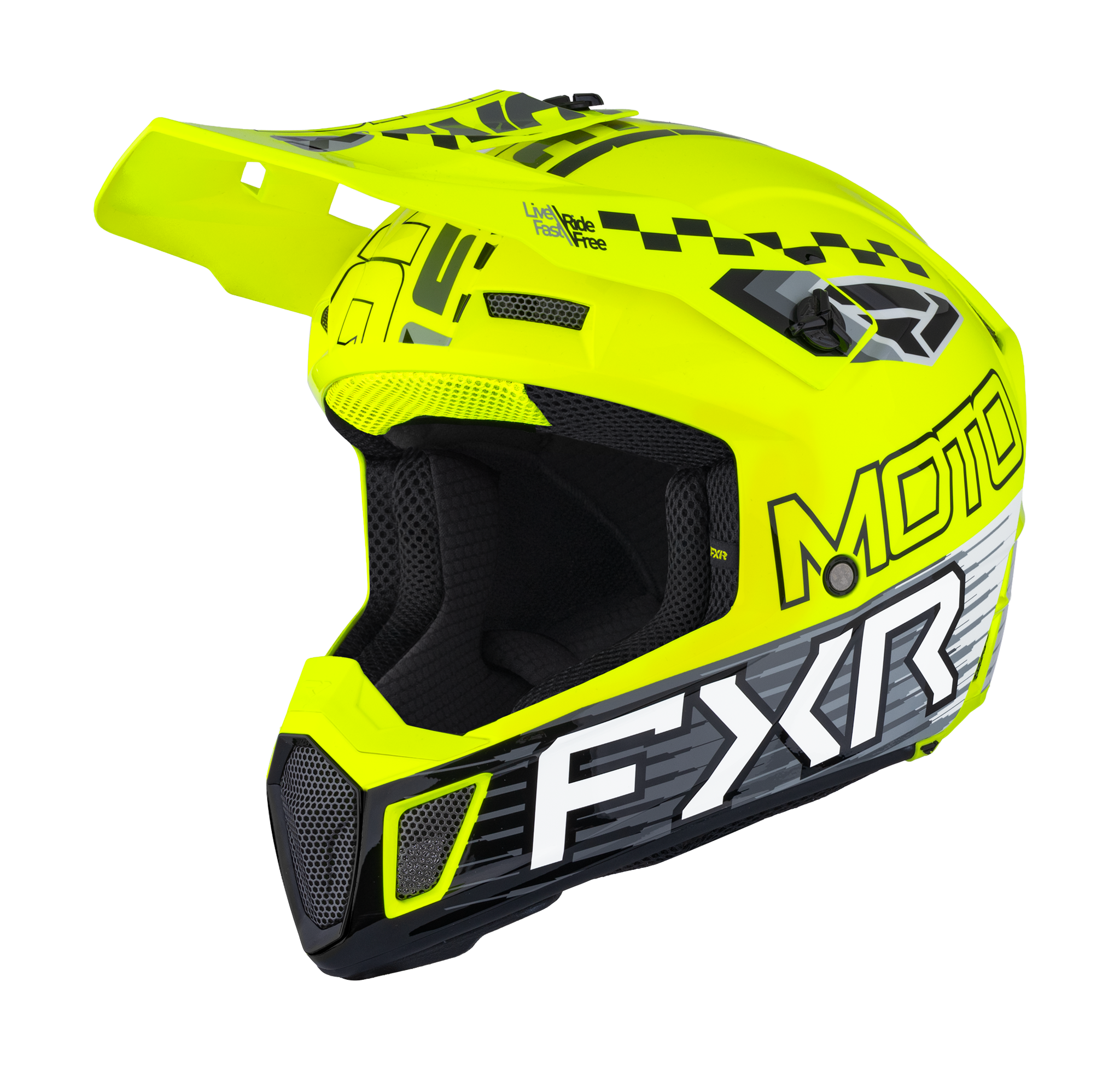 FXR Crosshelm Clutch Race Div - HiVis