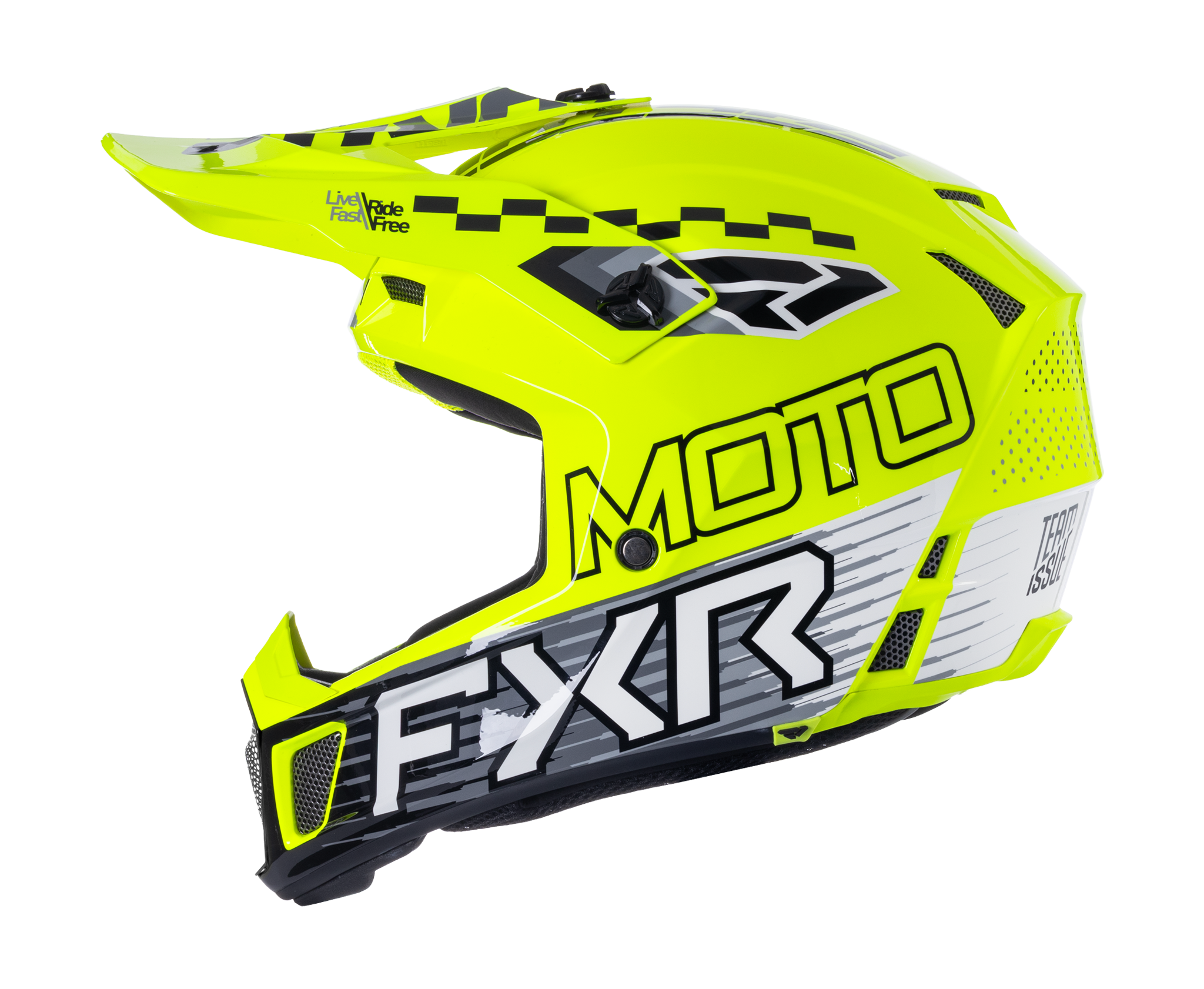 FXR Crosshelm Clutch Race Div - HiVis