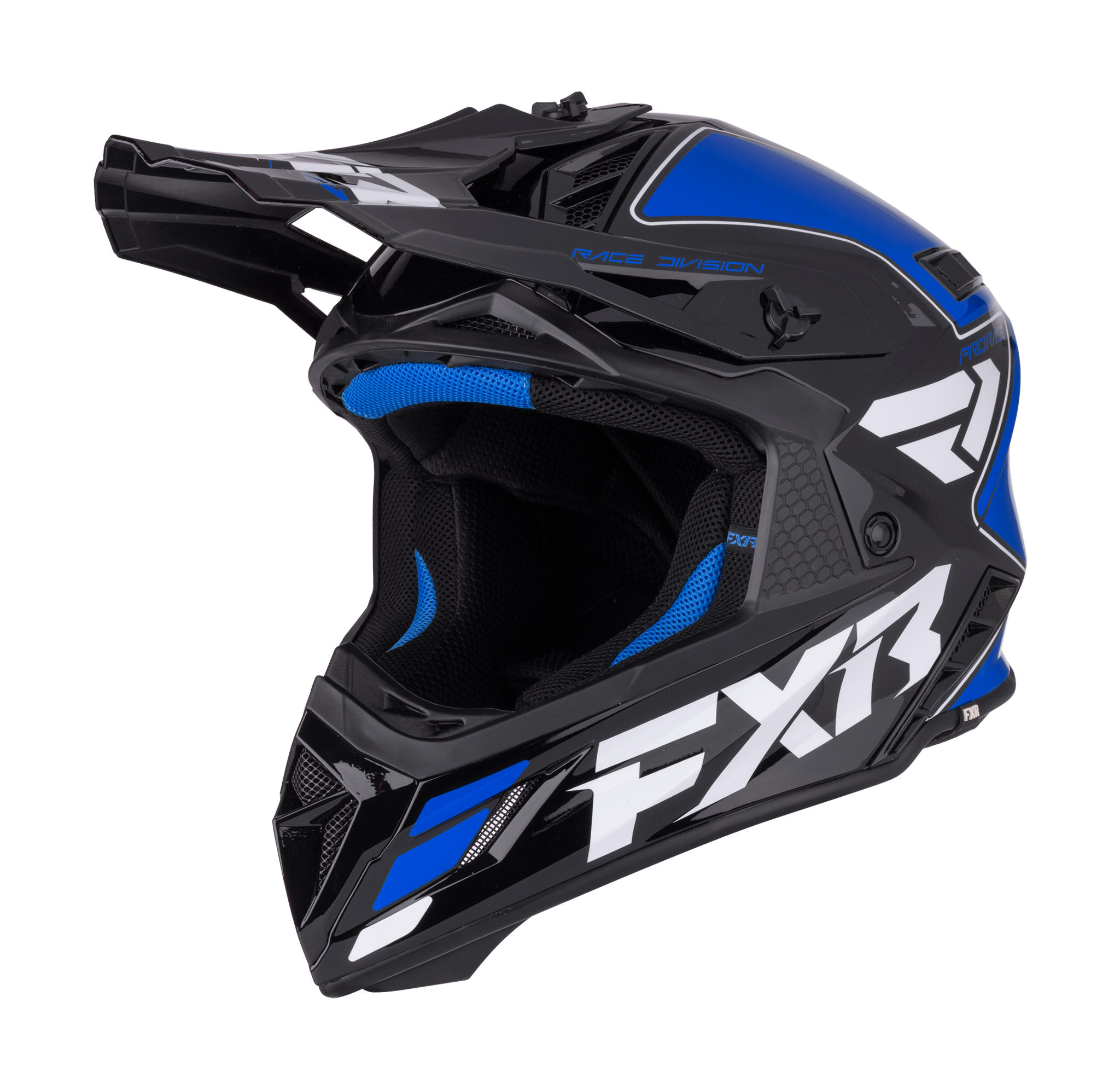 FXR Crosshelm Helium Race Div - Blauw / Wit