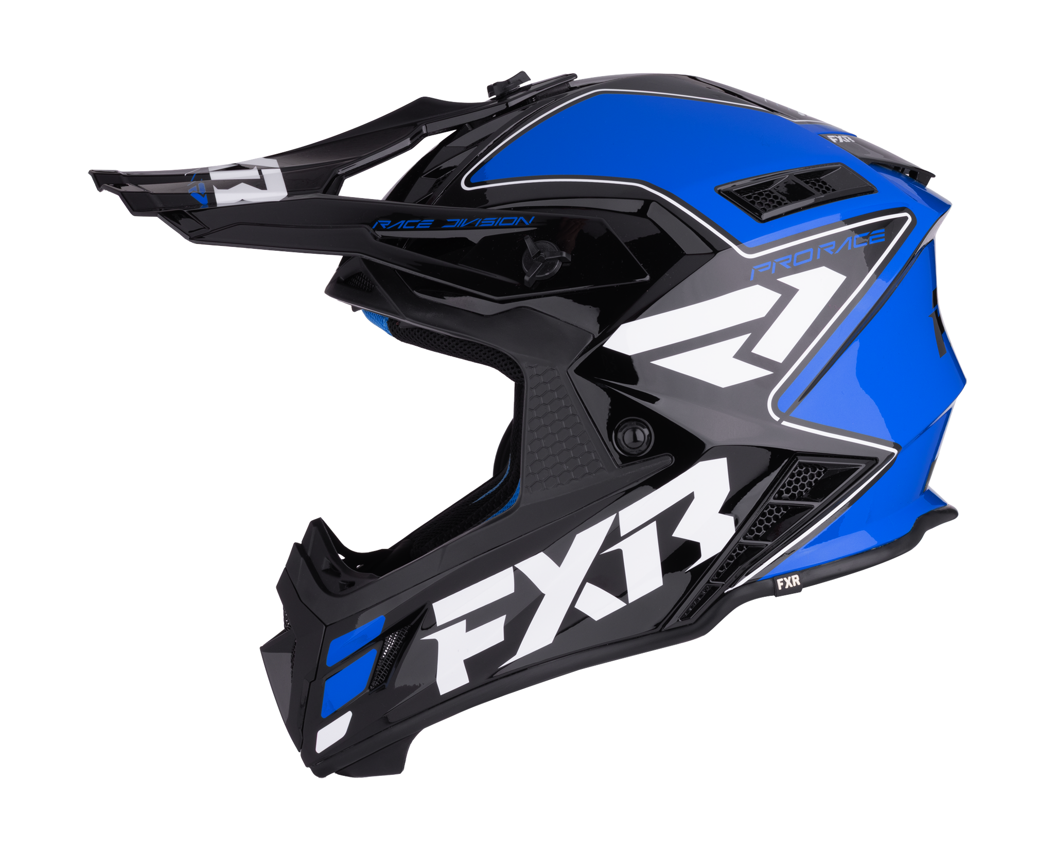 FXR Crosshelm Helium Race Div - Blauw / Wit