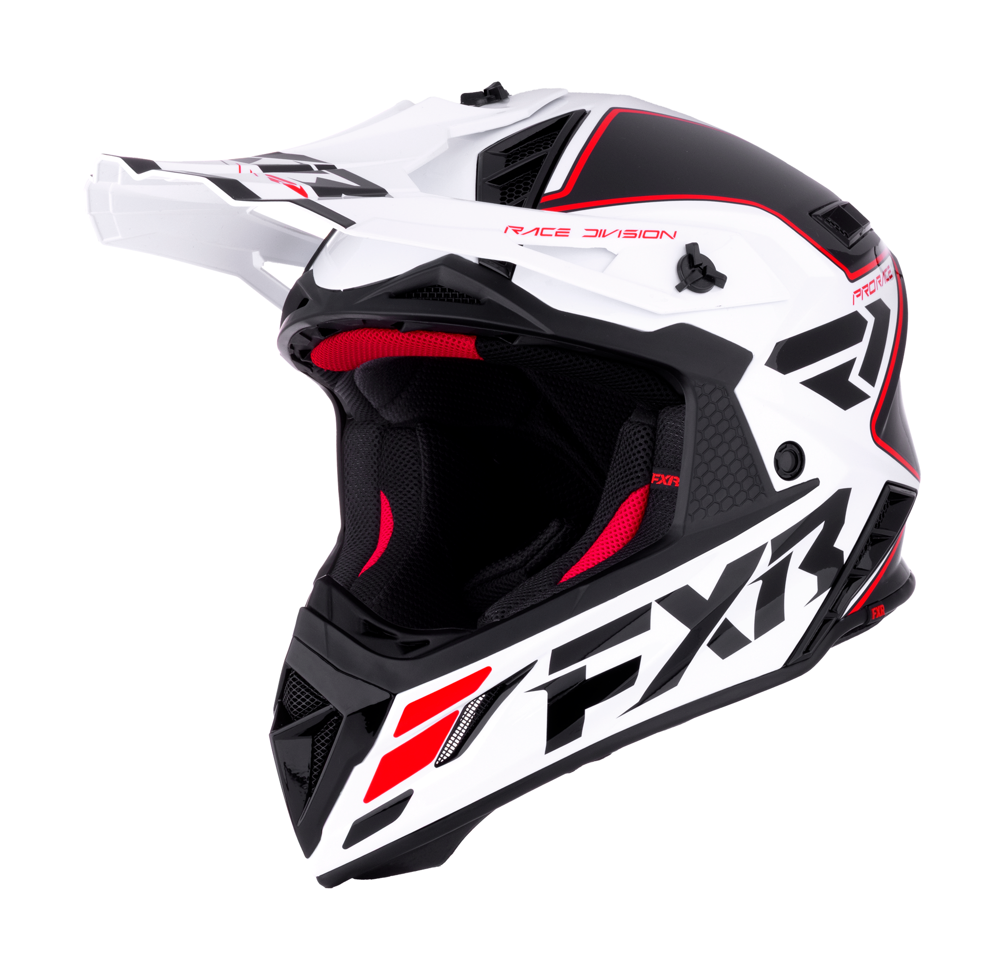 FXR Crosshelm Helium Race Div - Rood / Wit