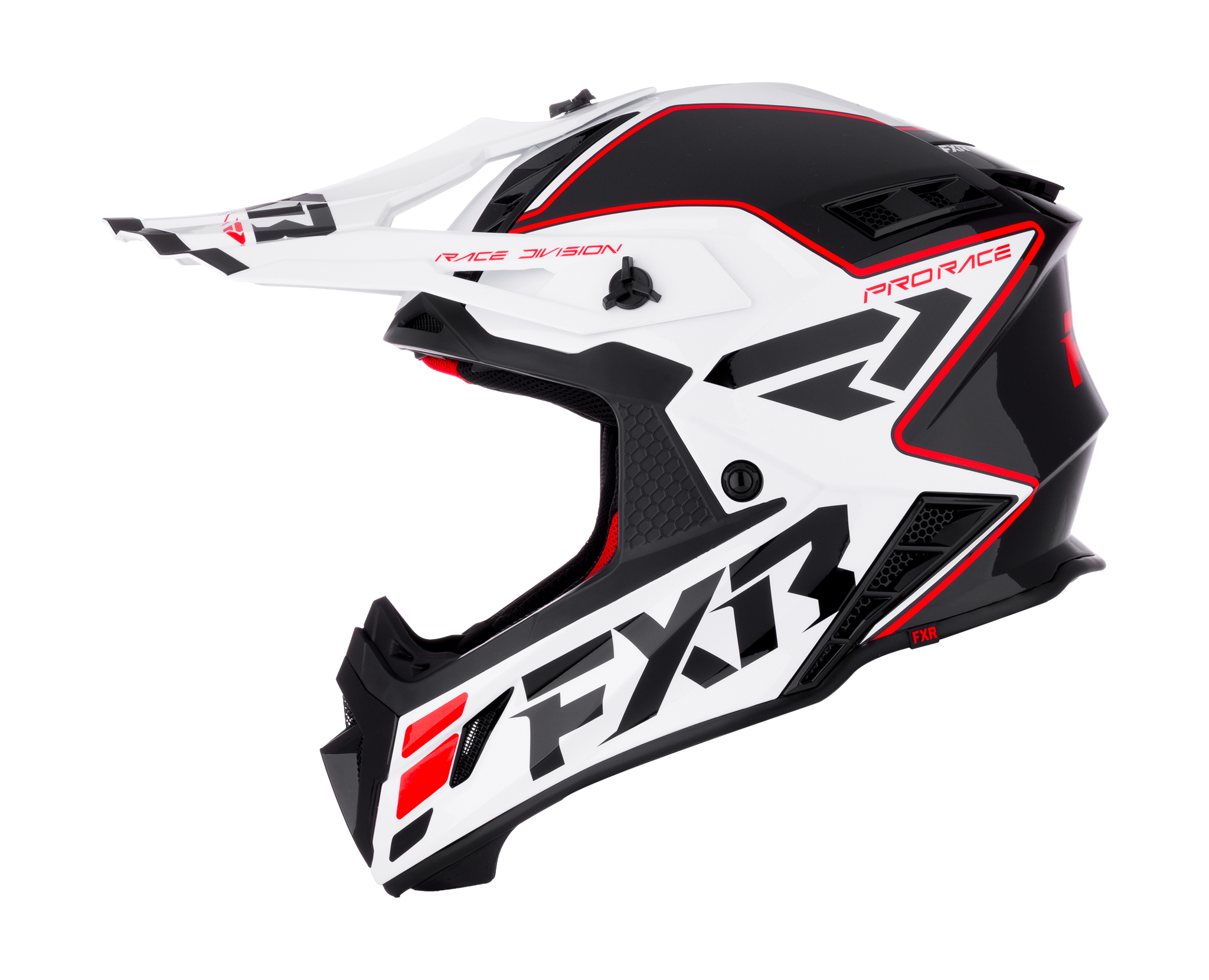 FXR Crosshelm Helium Race Div - Rood / Wit
