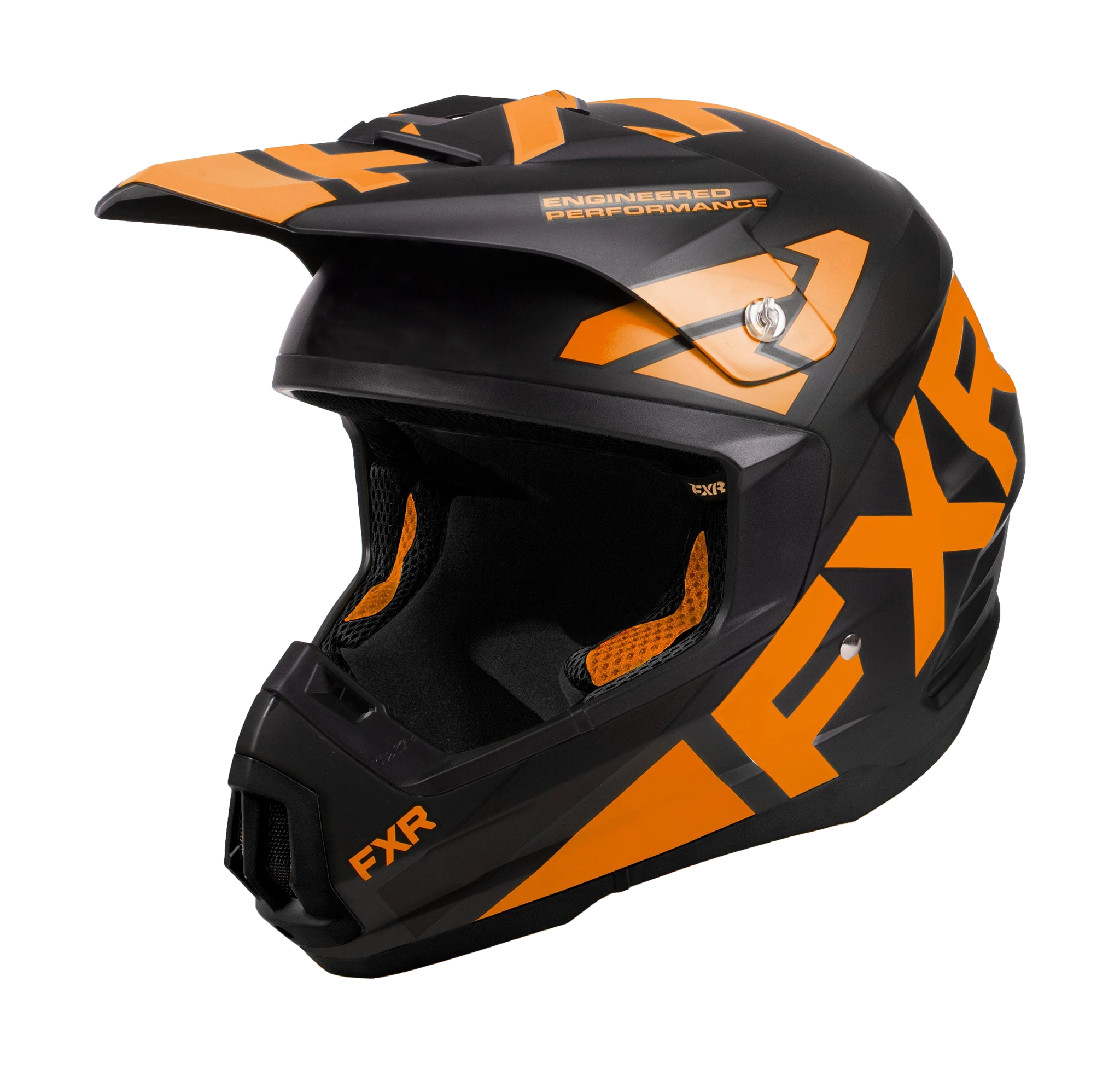 FXR Crosshelm Torque Team - Zwart / Oranje