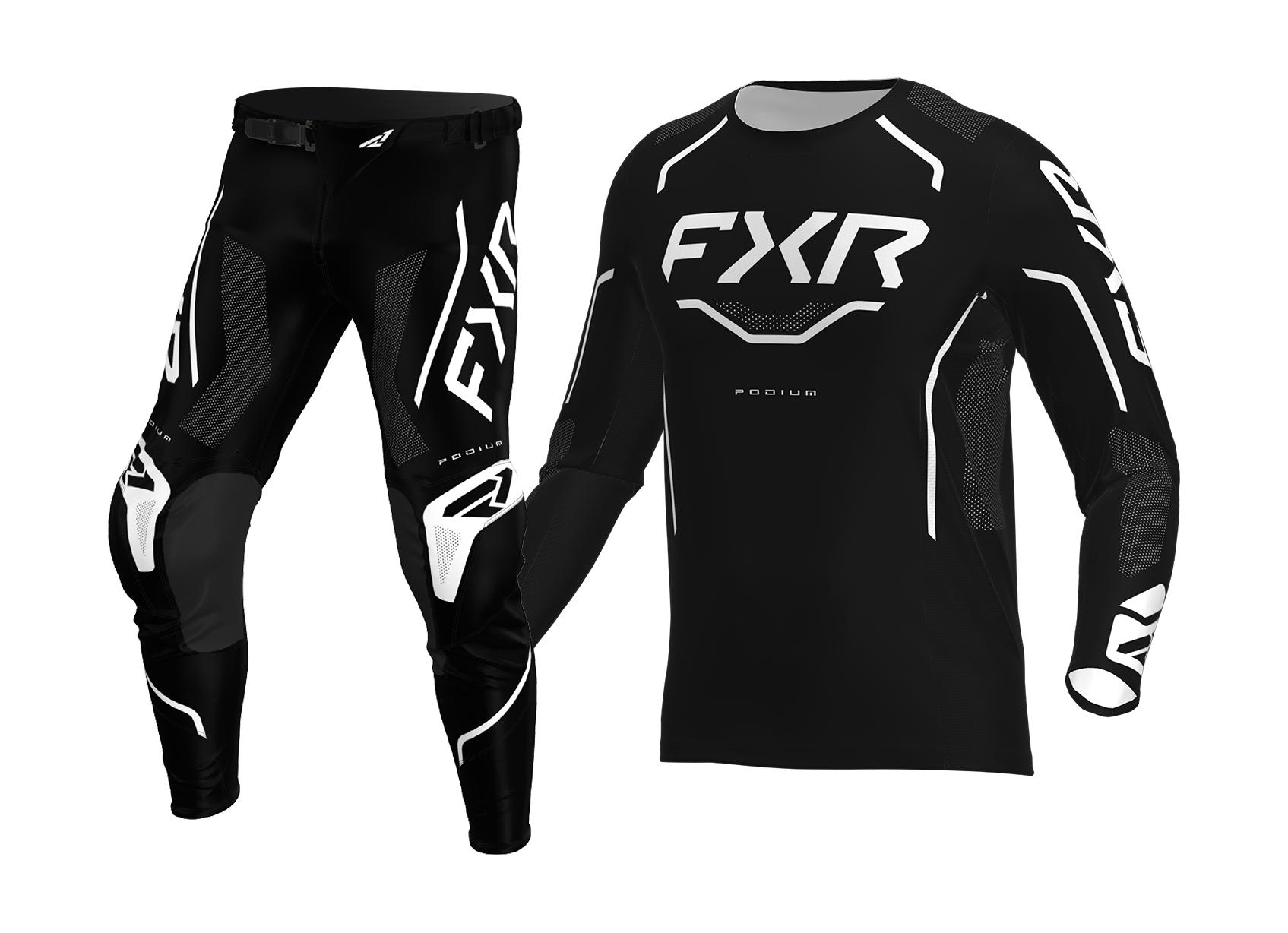 FXR Crosskleding 2026 Podium Relay - Zwart / Wit