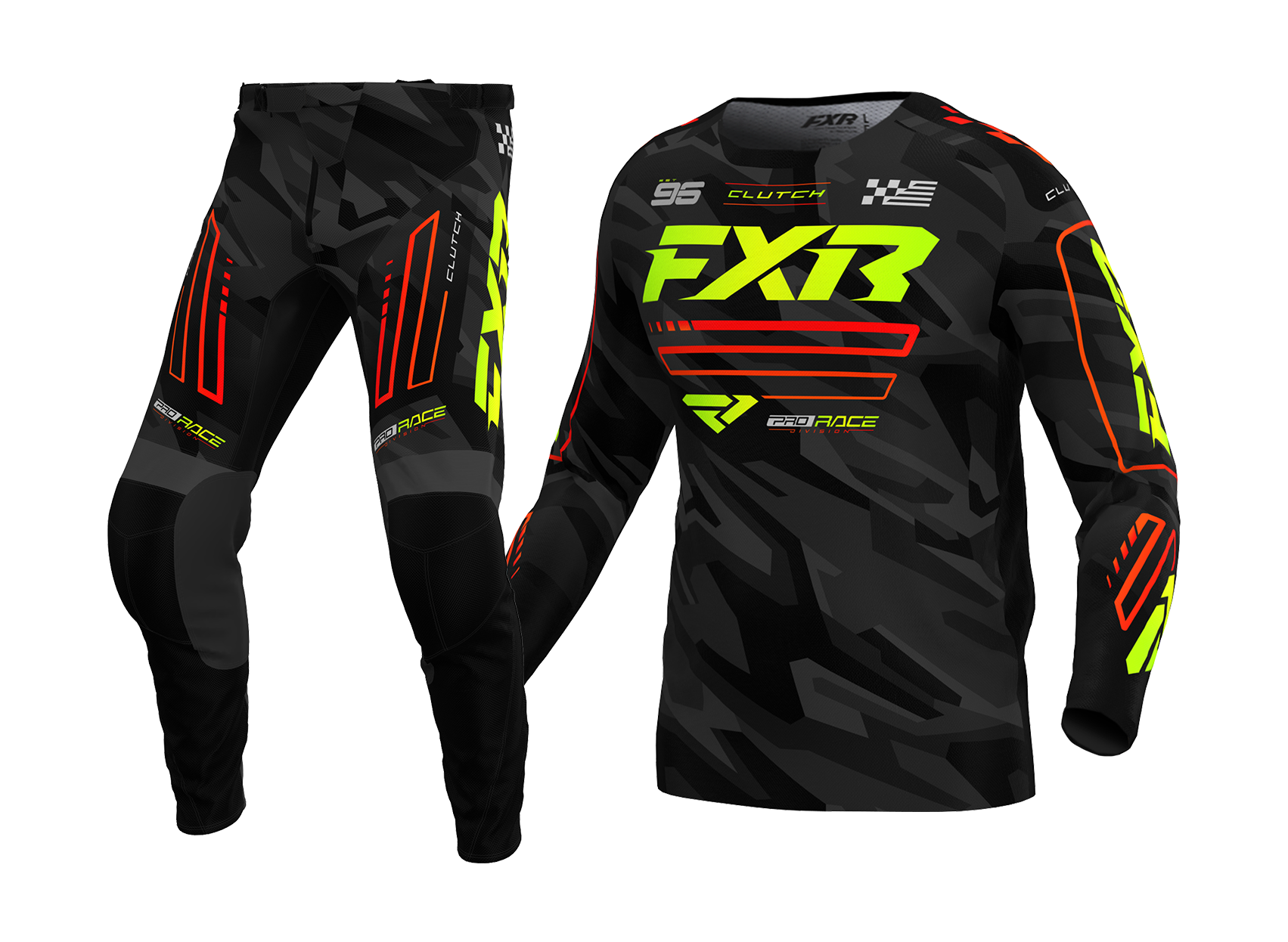 FXR Crosskleding Clutch - Nuke / HiVis / Camo