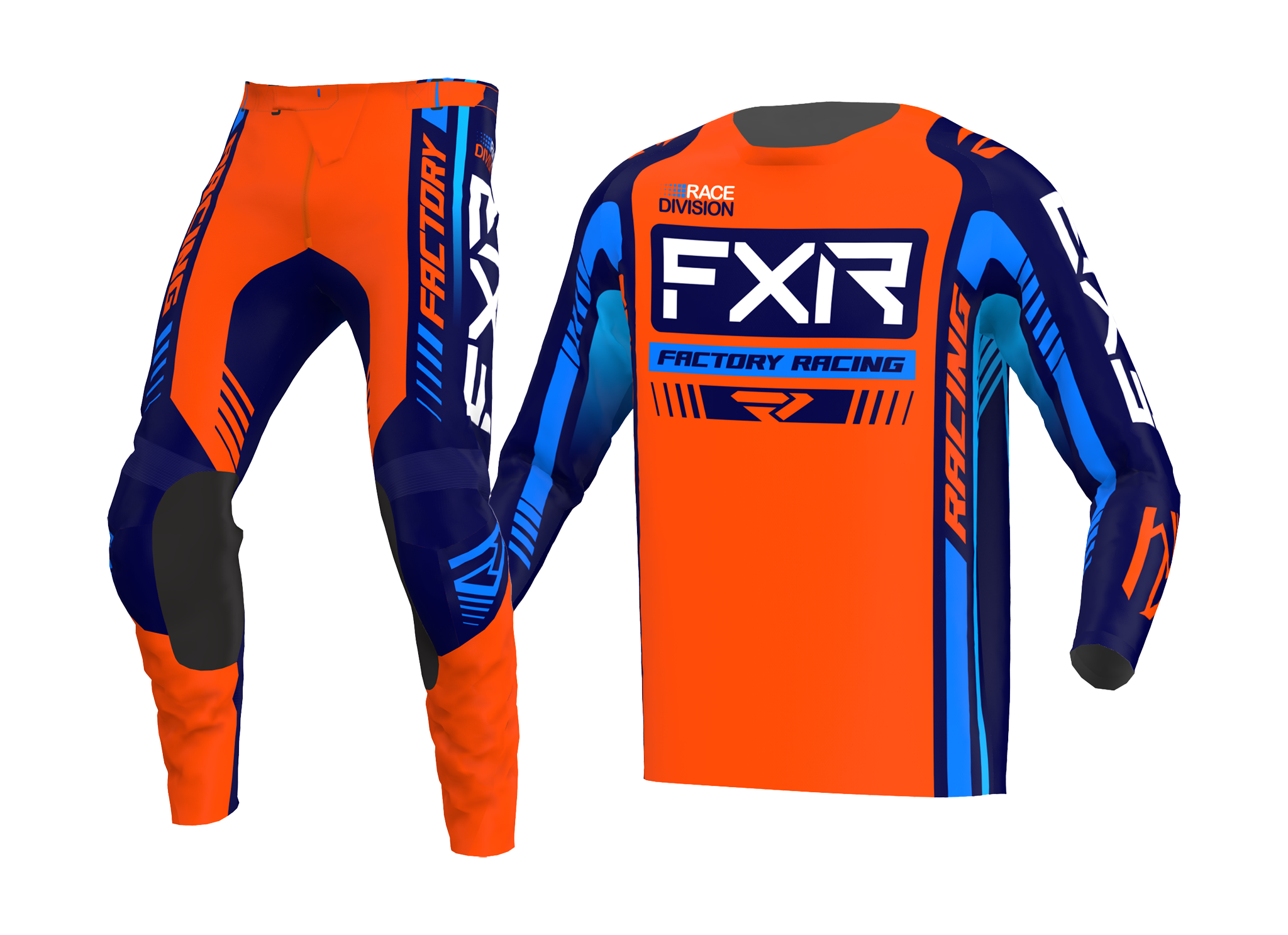 FXR Crosskleding Clutch Pro - Oranje / Navy