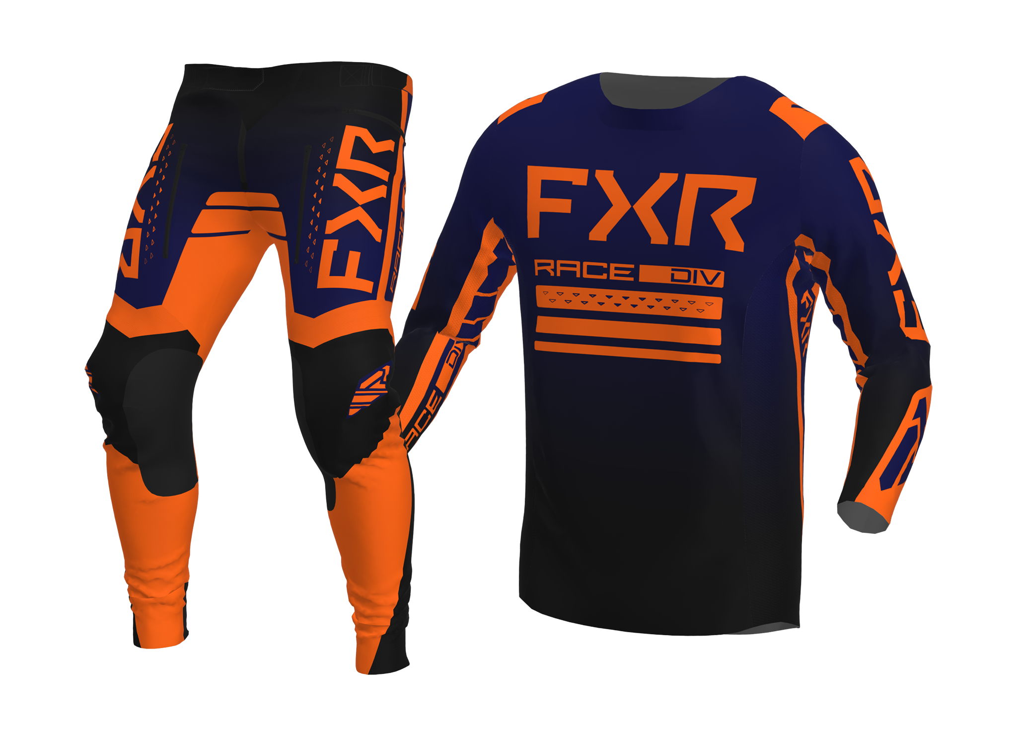 FXR Crosskleding Contender - Midnight / Oranje
