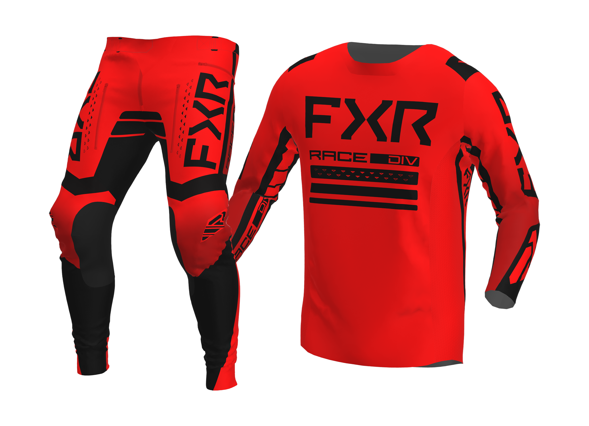 FXR Crosskleding Contender - Rood / Zwart
