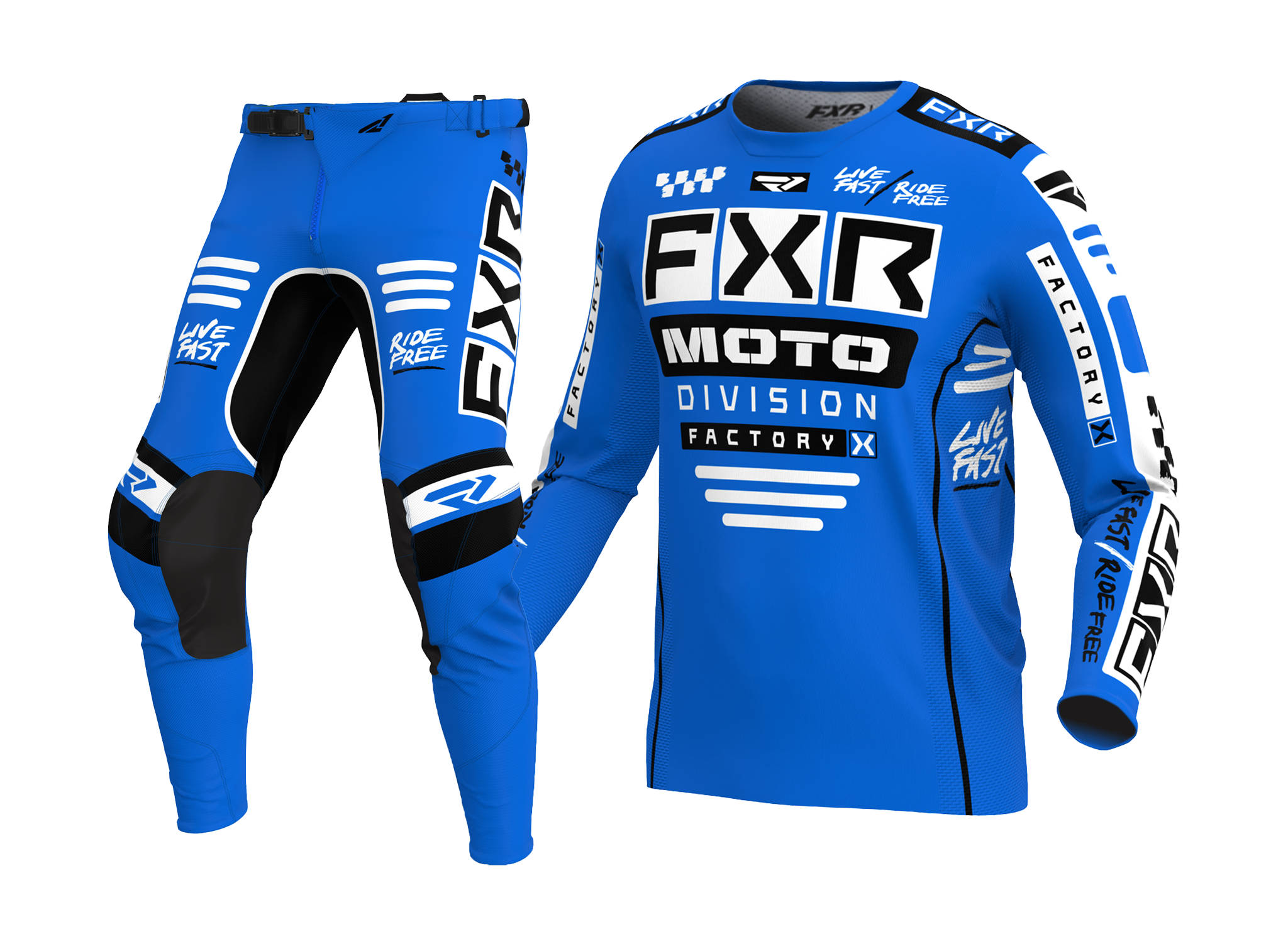 FXR Crosskleding Podium Gladiator - Blauw / Zwart