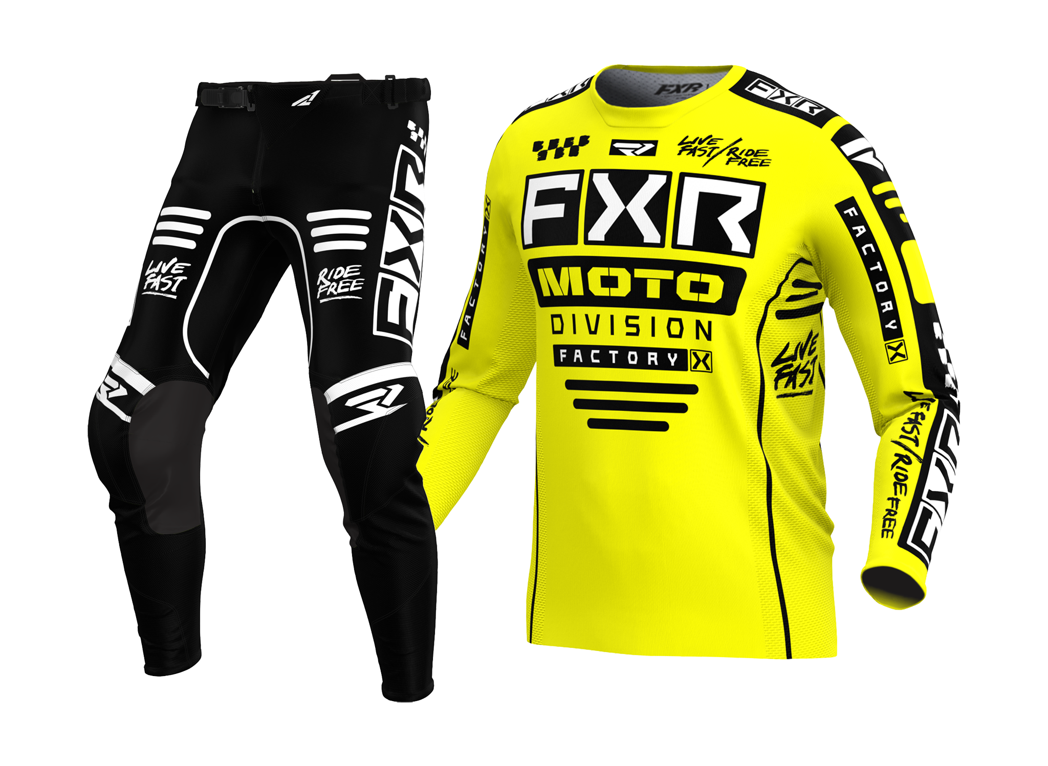 FXR Crosskleding Podium Gladiator - Geel / Zwart