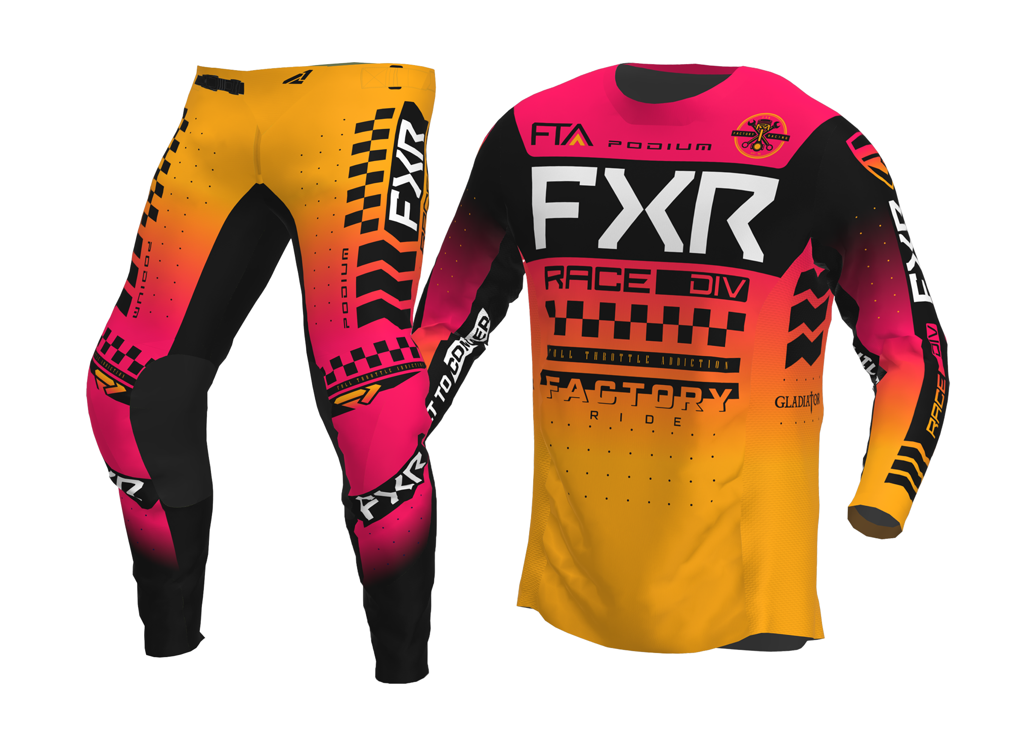FXR Crosskleding Podium Gladiator - Mango