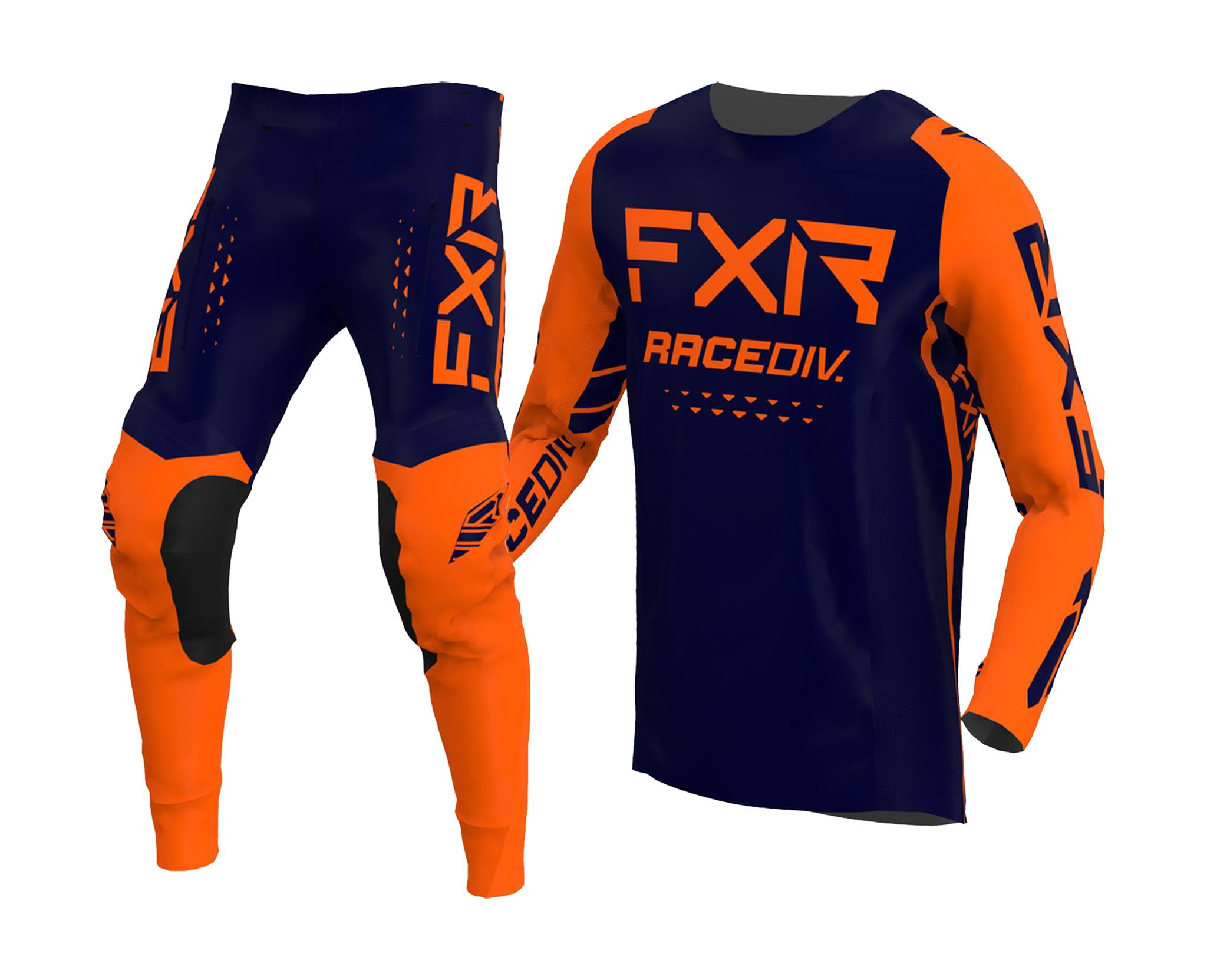 FXR Enduro Kleding Off-Road - Midnight / Oranje