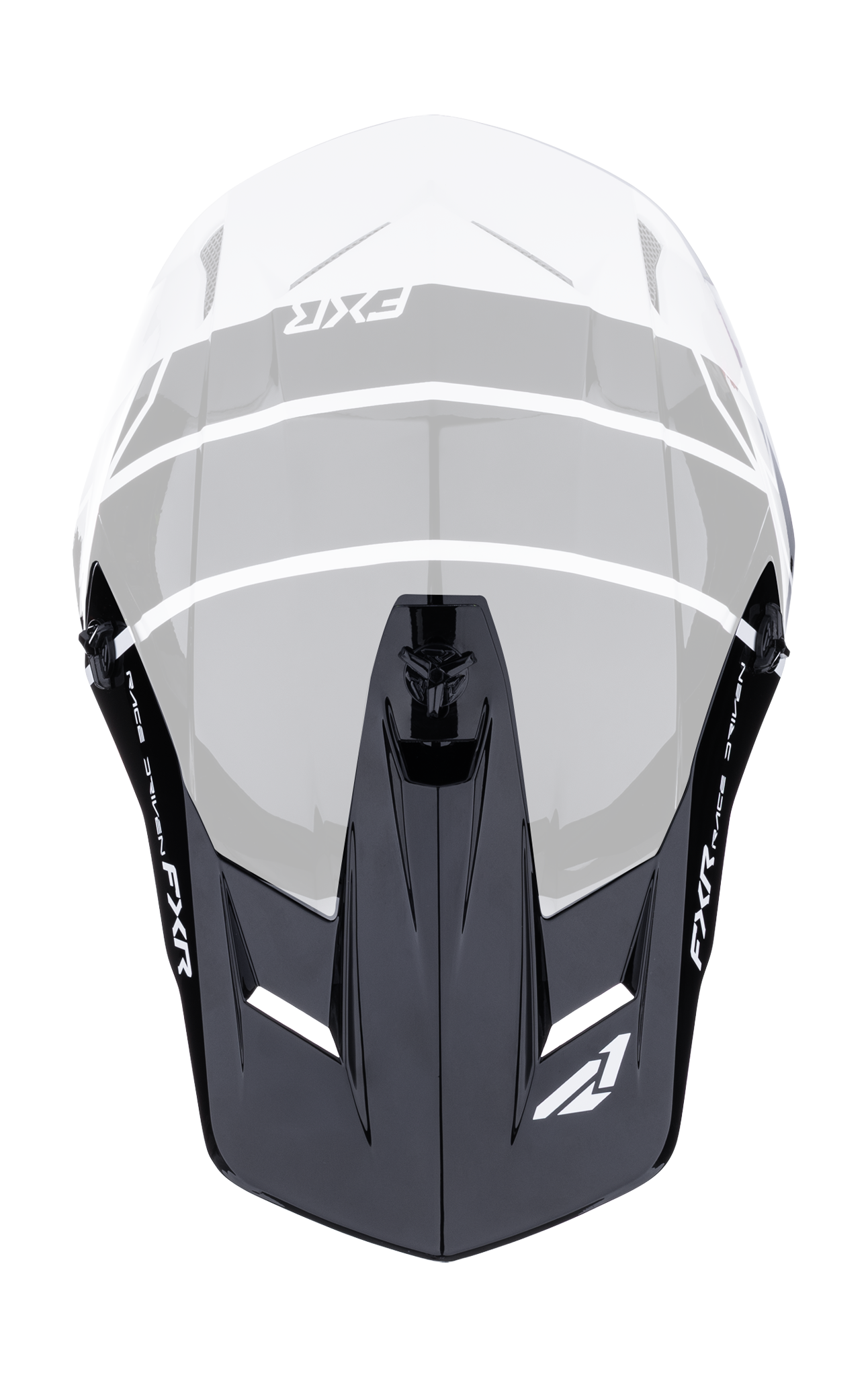 FXR Helmklep Clutch Comp - Wit / Zwart